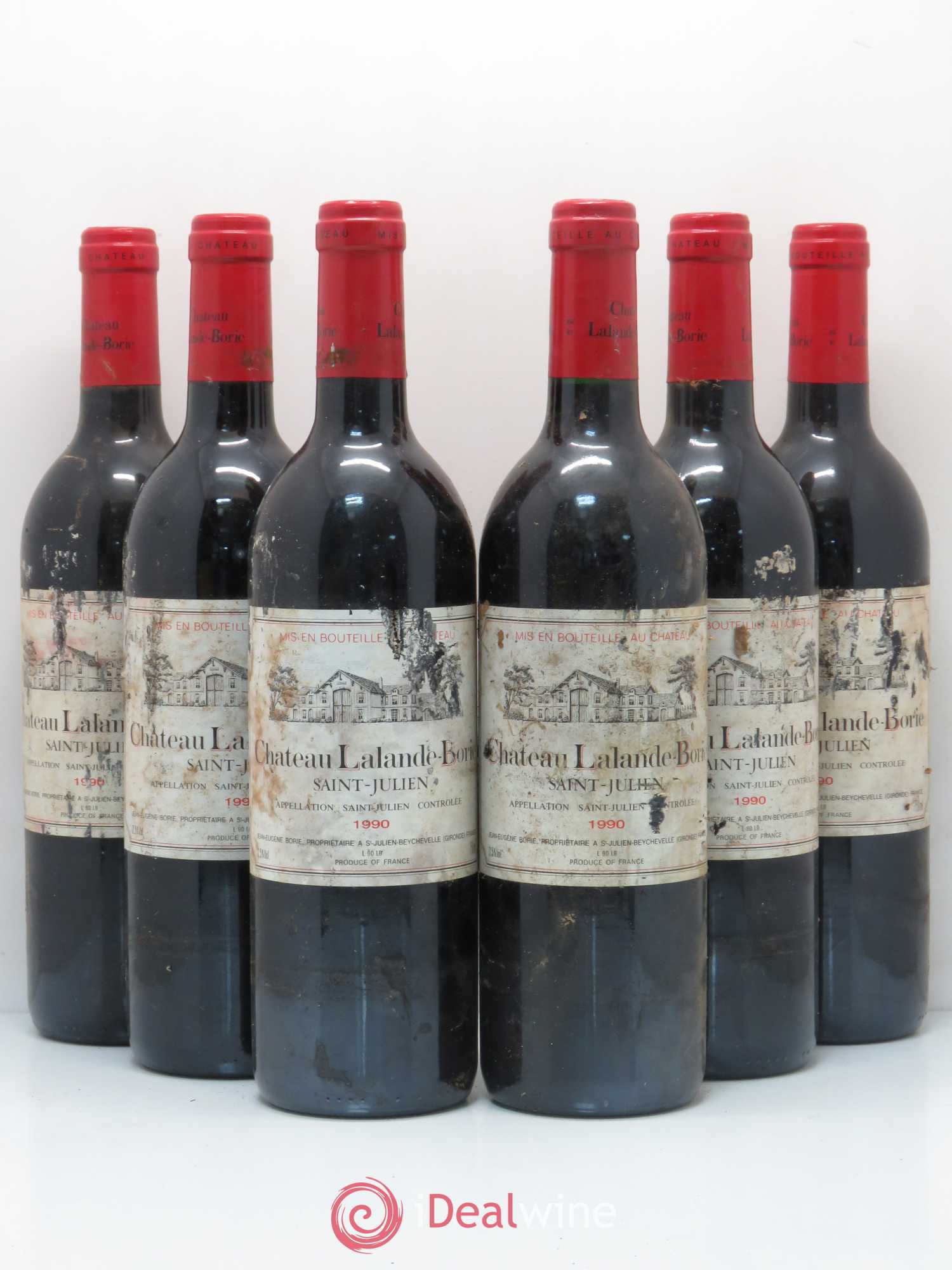 Château Lalande Borie 1990 - Lot de 6 bouteilles - 0