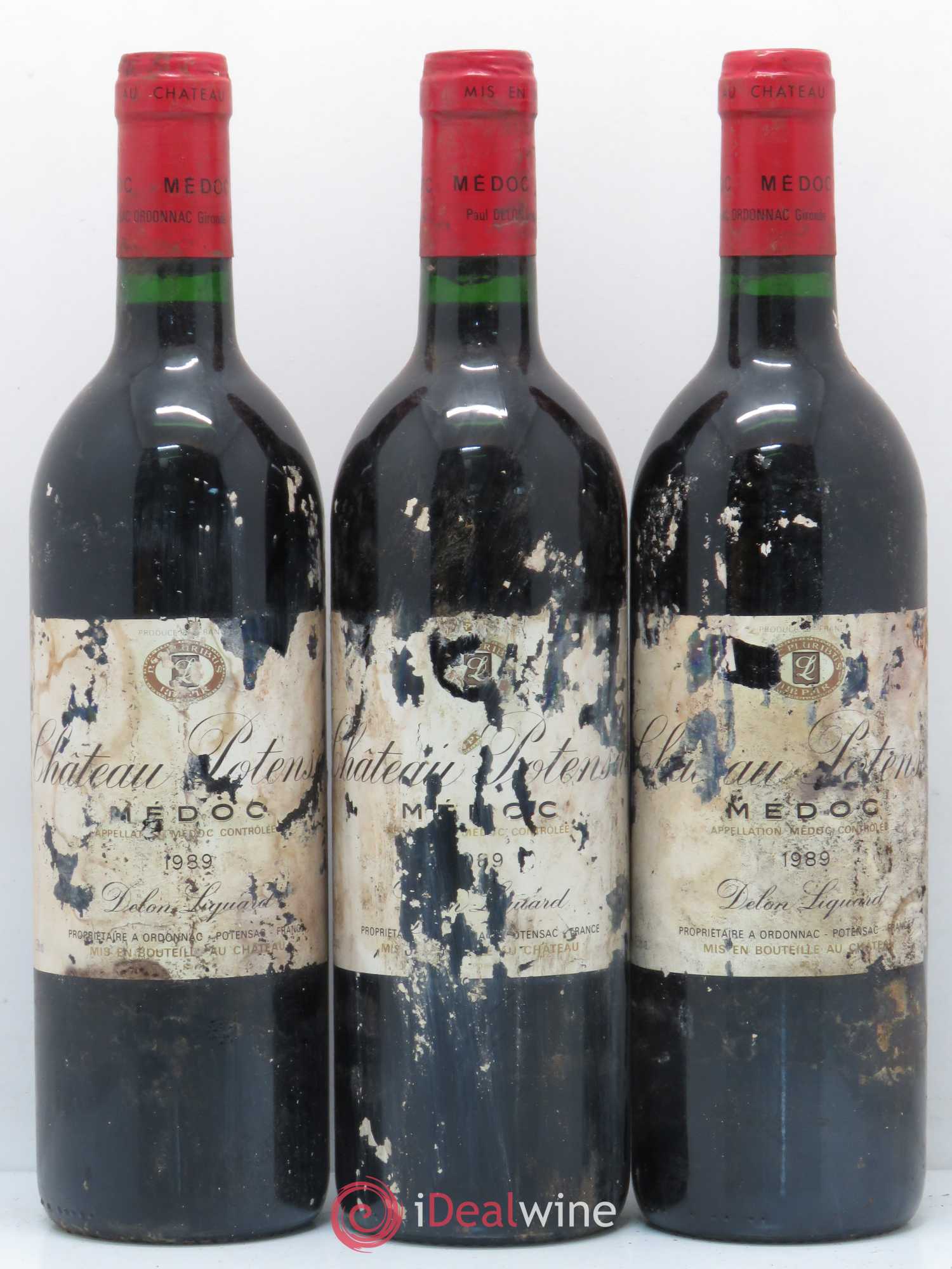 Château Potensac 1989 - Lot de 6 bouteilles - 1