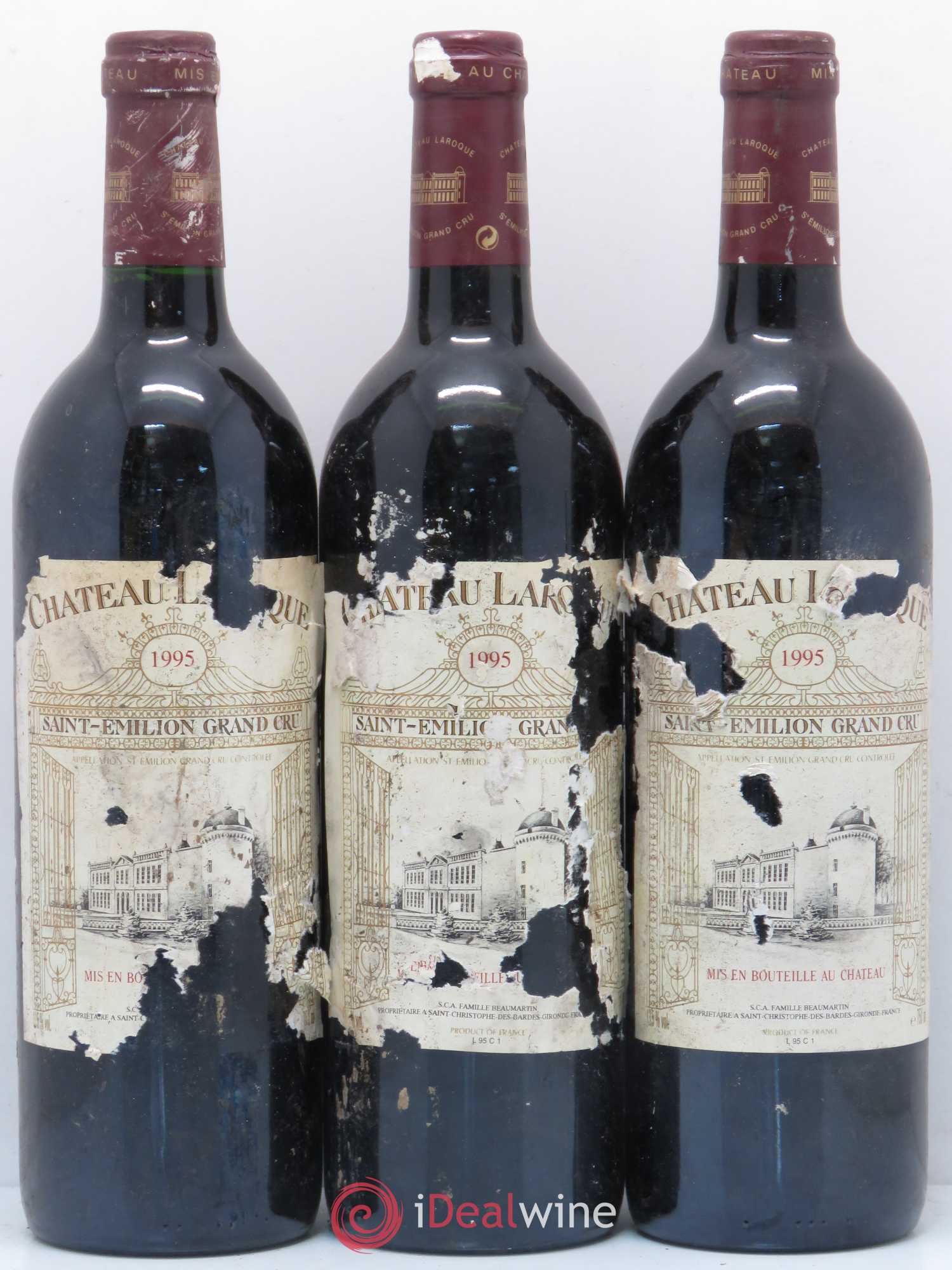 Château Laroque Grand Cru Classé 1995 - Lot de 6 bouteilles - 2