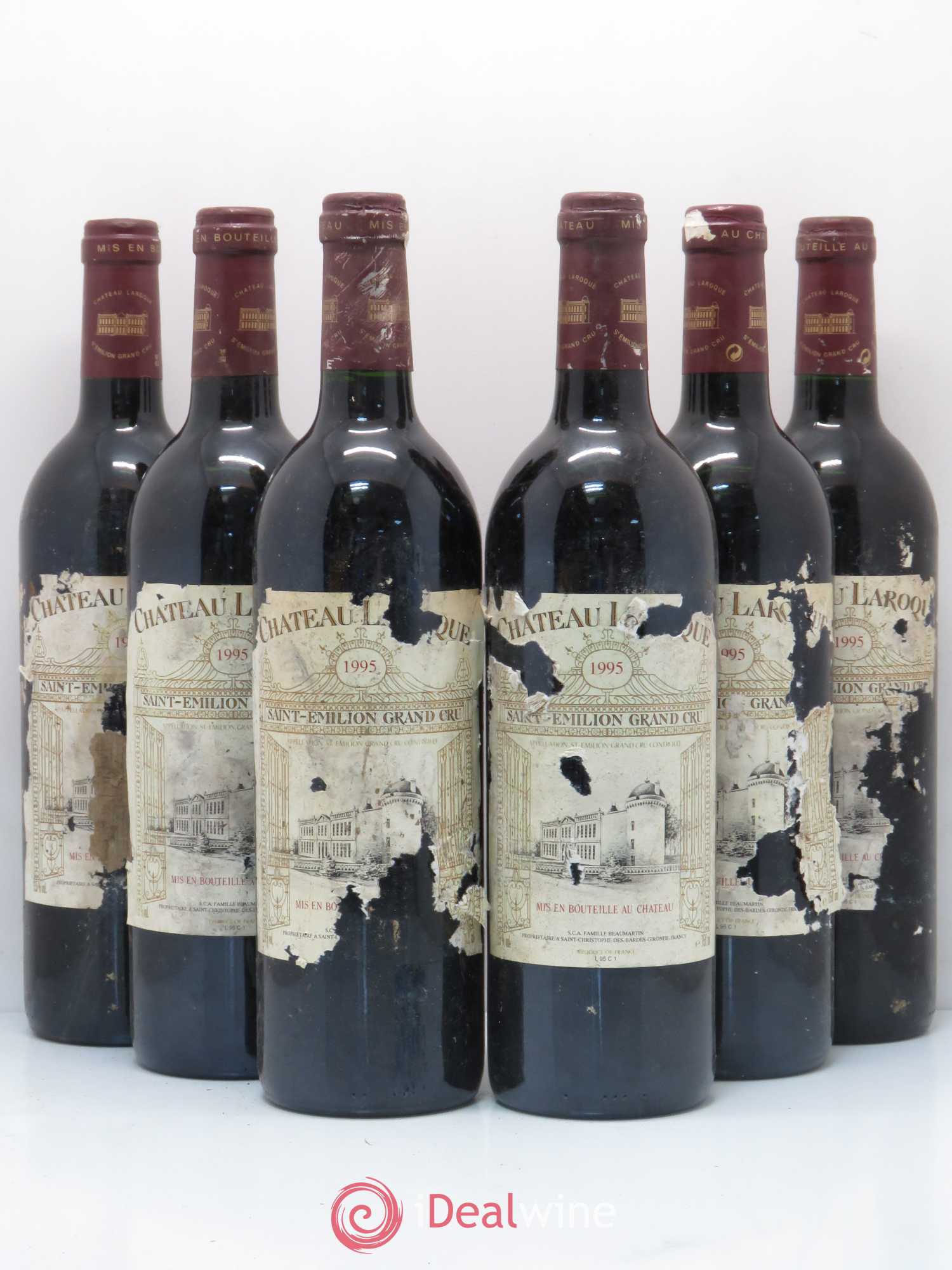 Château Laroque Grand Cru Classé 1995 - Lot de 6 bouteilles - 0