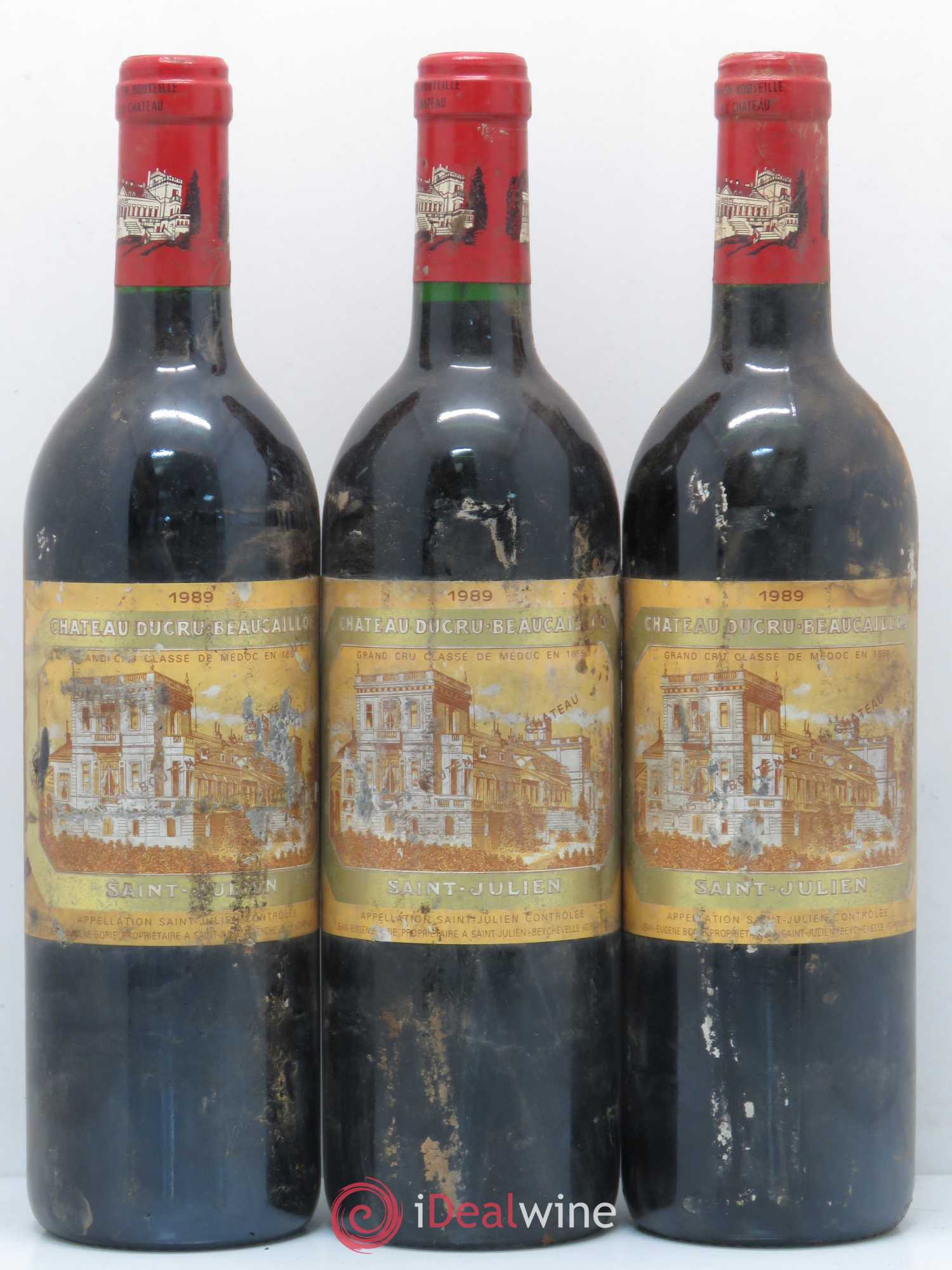 Château Ducru Beaucaillou 2ème Grand Cru Classé 1989 - Lot de 3 bouteilles - 0