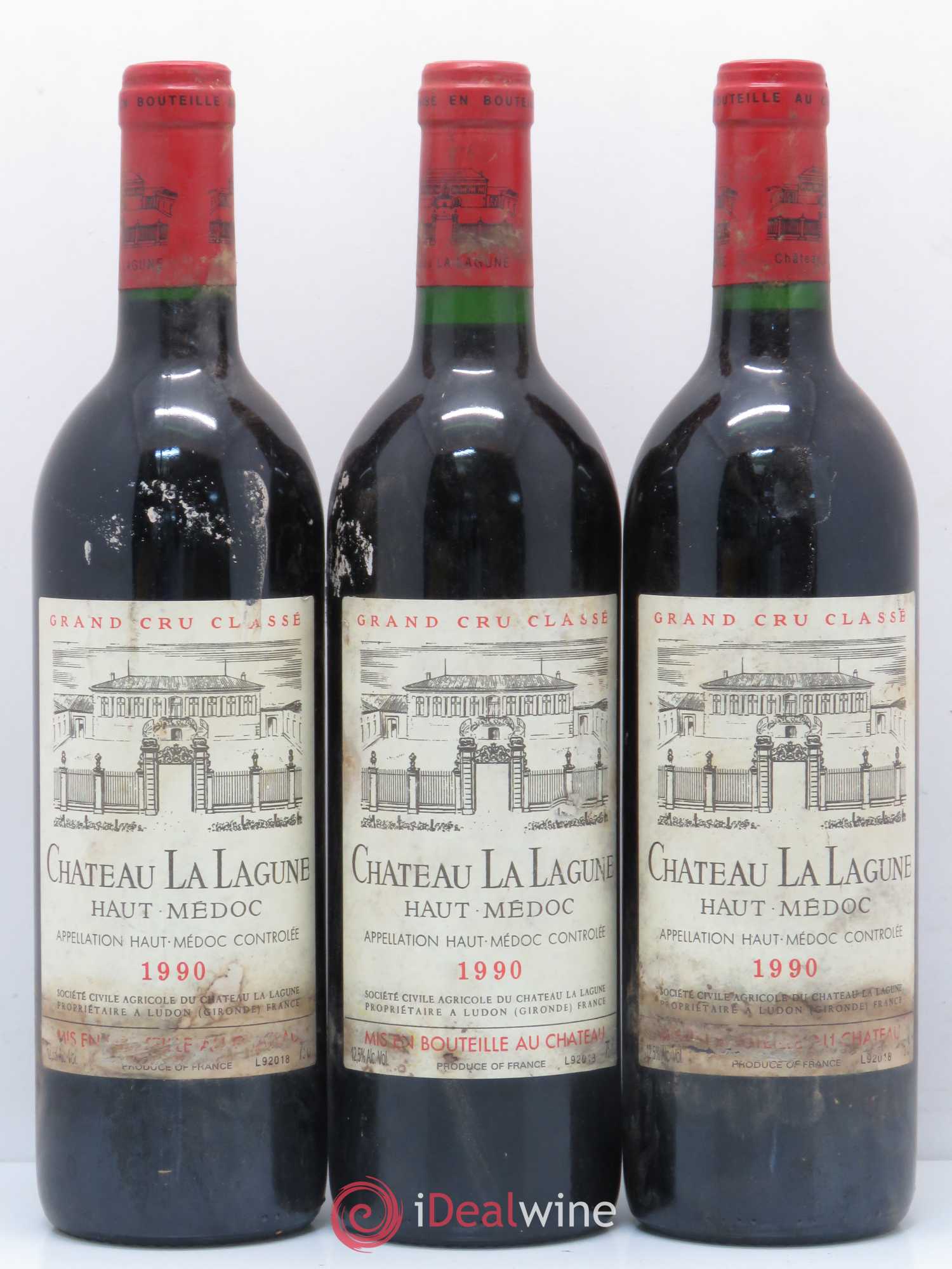 Château la Lagune 3ème Grand Cru Classé 1990 - Lot de 12 bouteilles - 2
