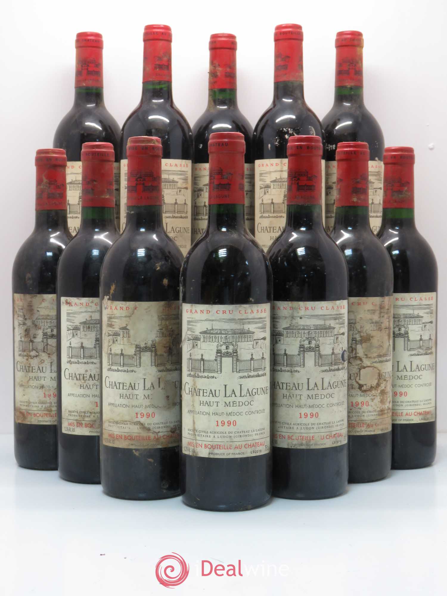 Château la Lagune 3ème Grand Cru Classé 1990 - Lot de 12 bouteilles - 0