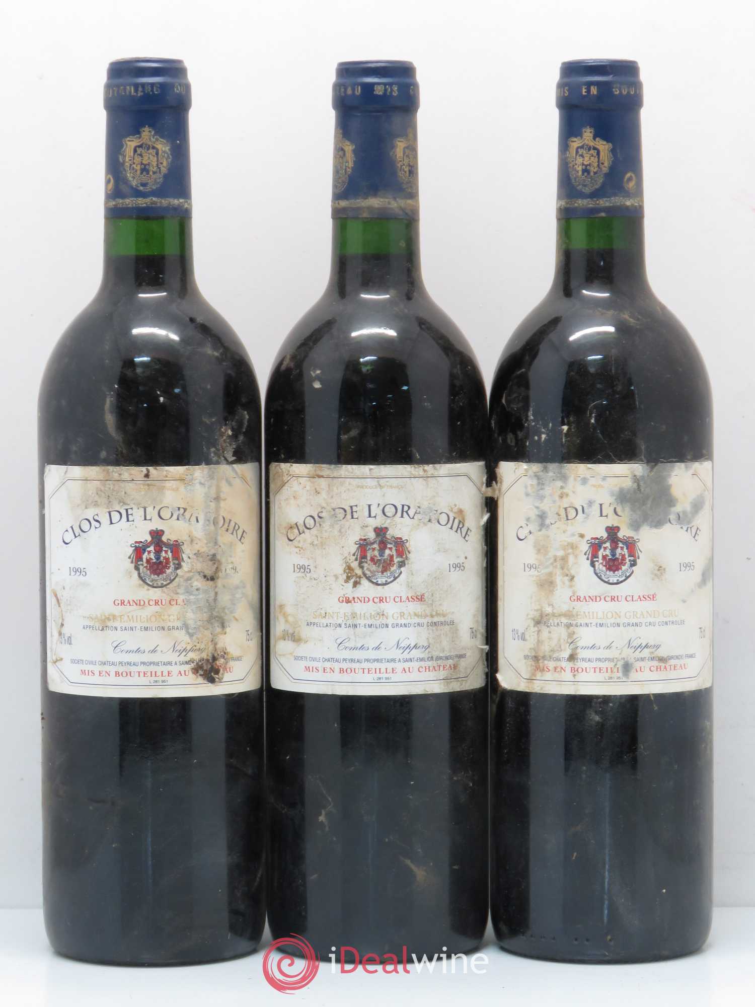Clos de l'Oratoire Grand Cru Classé 1995 - Lot de 6 bouteilles - 1