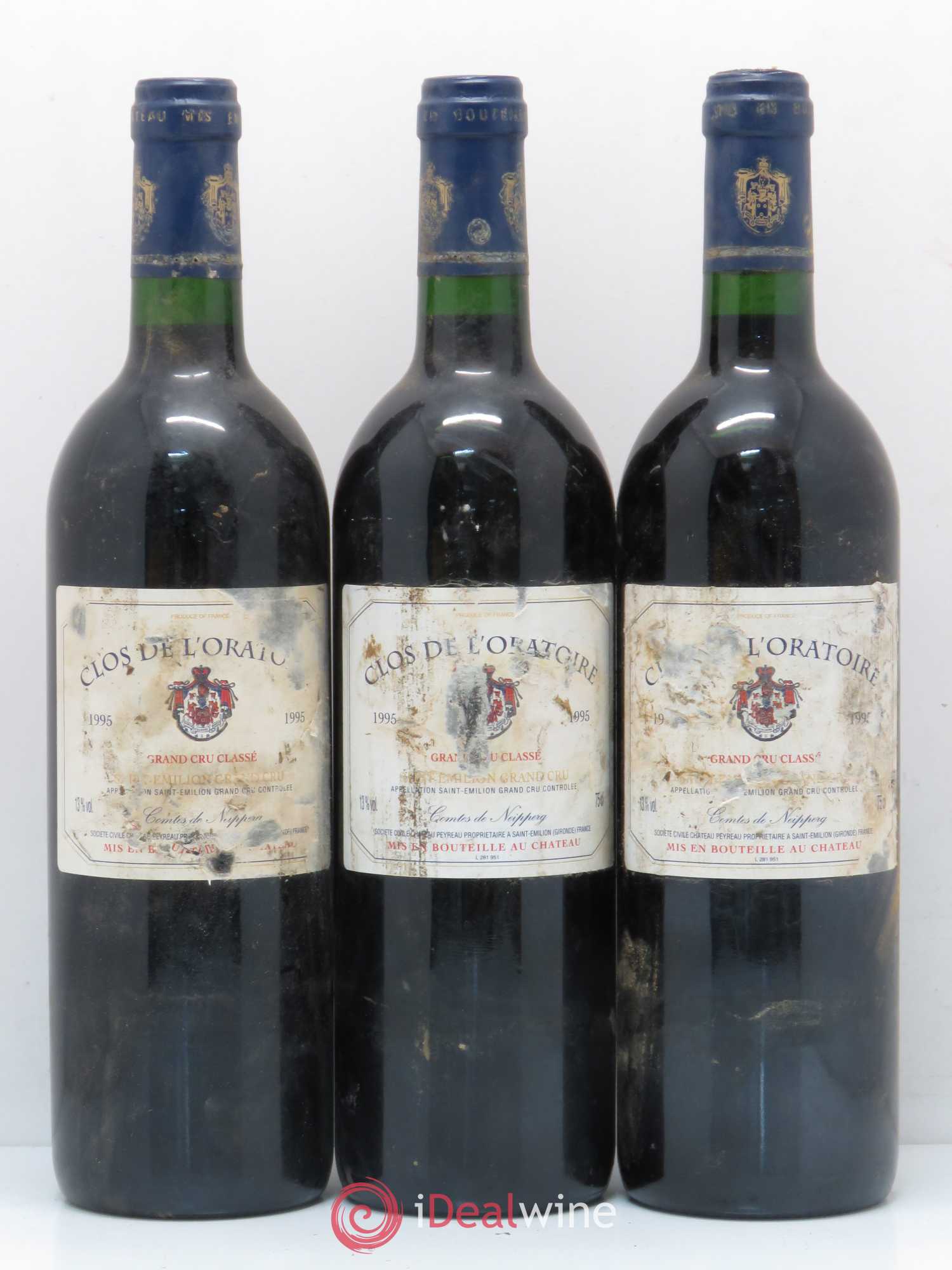 Clos de l'Oratoire Grand Cru Classé 1995 - Lot de 6 bouteilles - 2