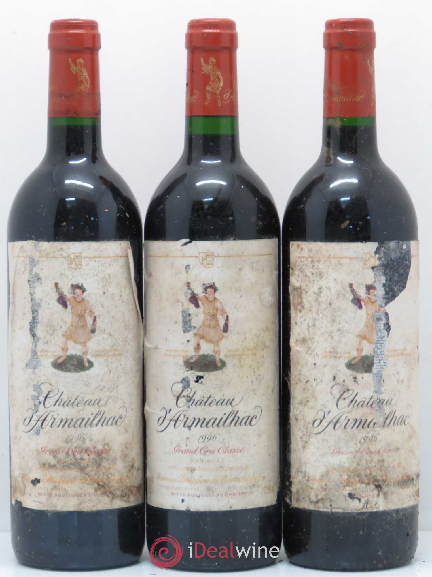 Château d' Armailhac - Mouton Baron(ne) Philippe 5ème Grand Cru Classé 1996 - Lot de 12 bouteilles - 4