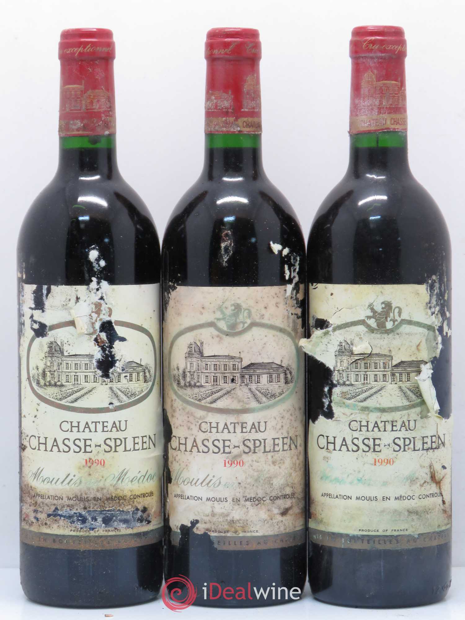 Château Chasse Spleen 1990 - Lot de 12 bouteilles - 2