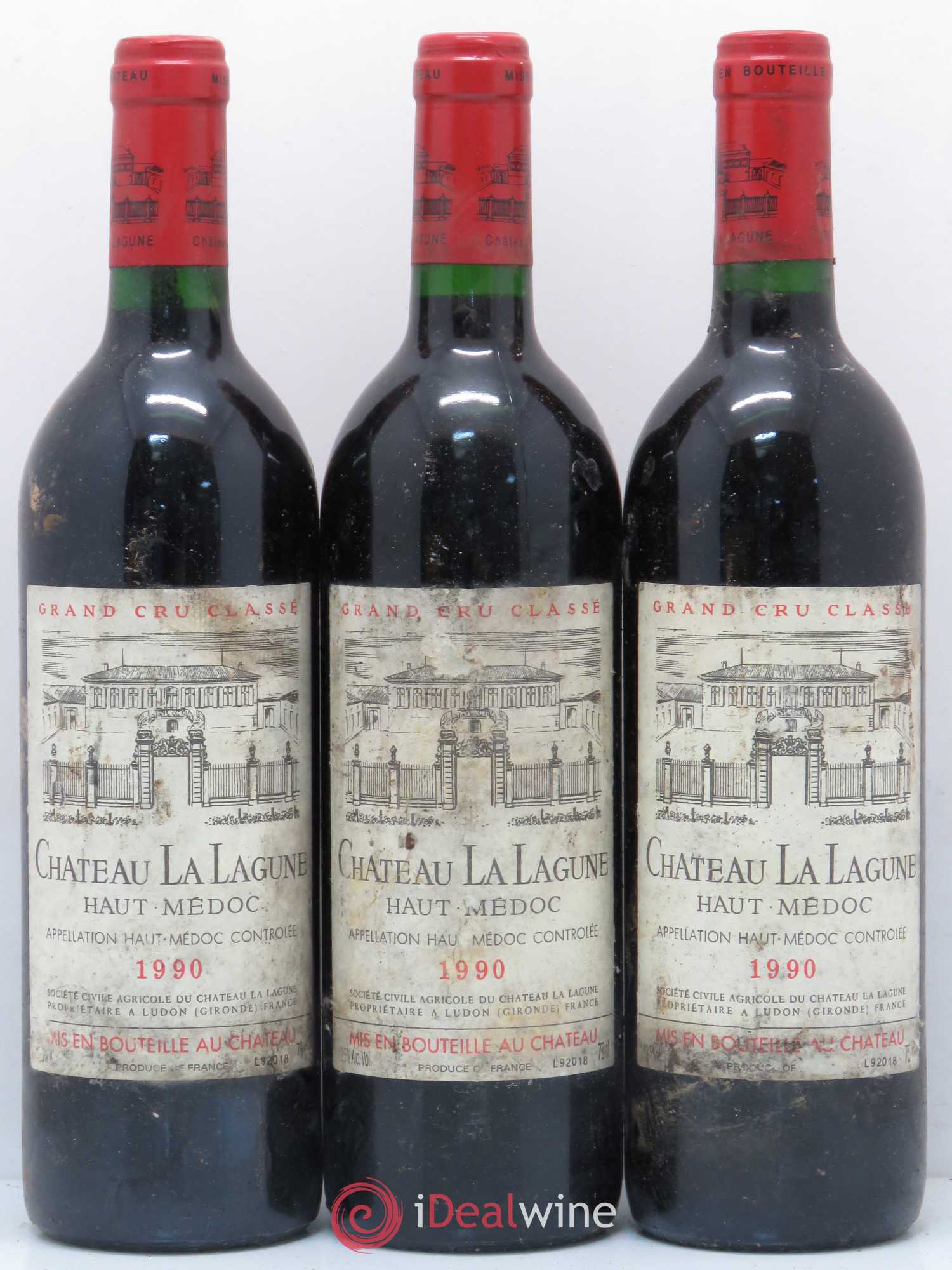 Château la Lagune 3ème Grand Cru Classé 1990 - Lot de 6 bouteilles - 1