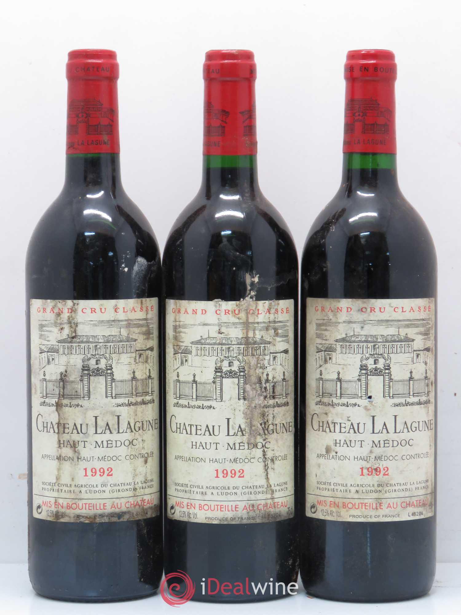 Château la Lagune 3ème Grand Cru Classé 1992 - Lot de 6 bouteilles - 1