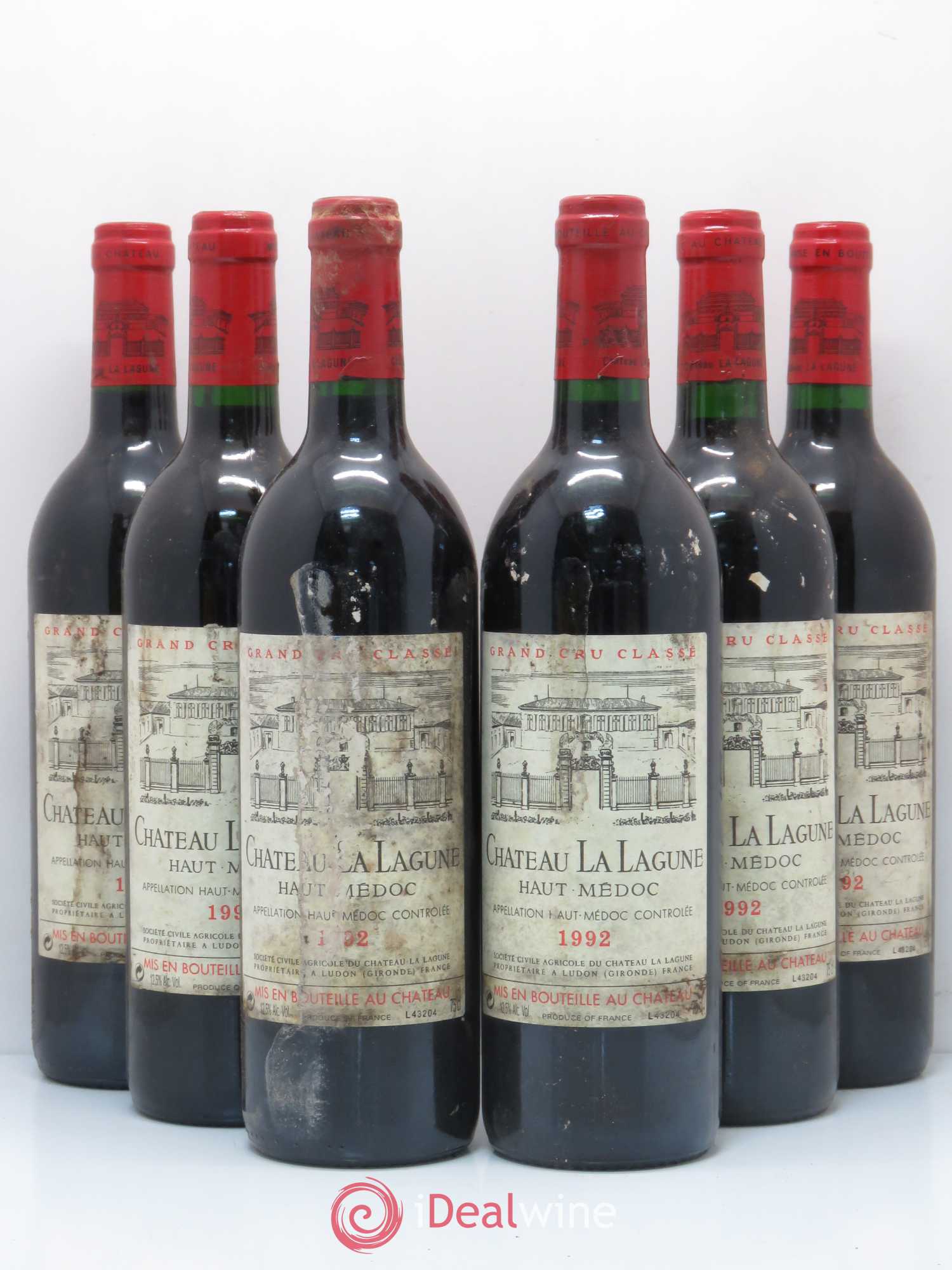Château la Lagune 3ème Grand Cru Classé 1992 - Lot de 6 bouteilles - 0