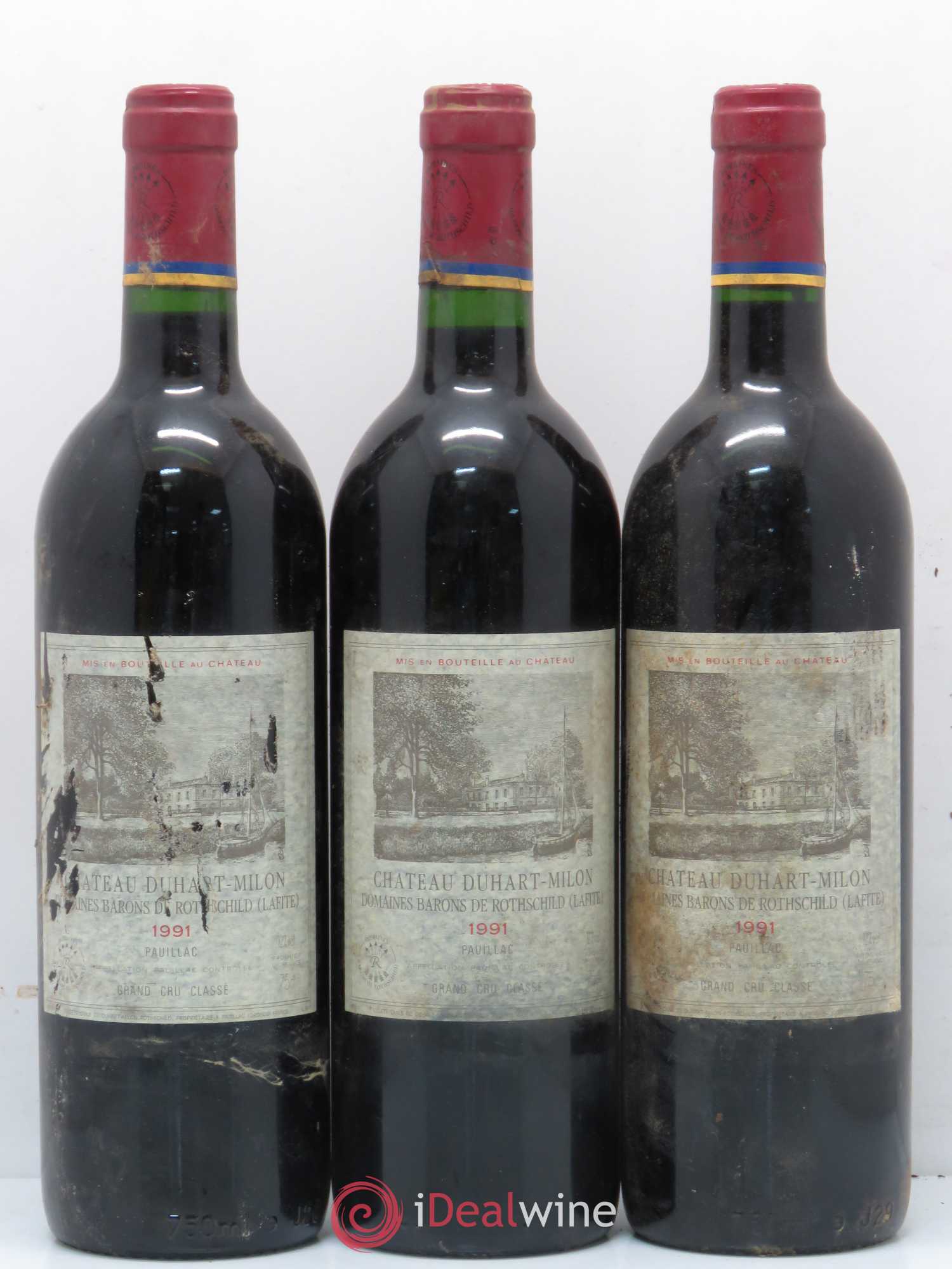 Château Duhart-Milon 4ème Grand Cru Classé 1991 - Lot de 6 bouteilles - 1