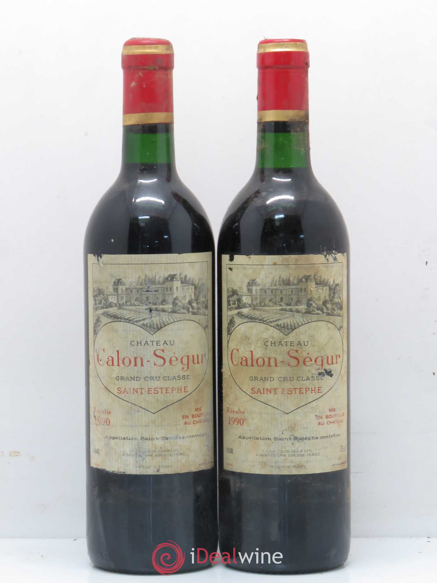 Château Calon Ségur 3ème Grand Cru Classé 1990 - Lot de 5 bouteilles - 2