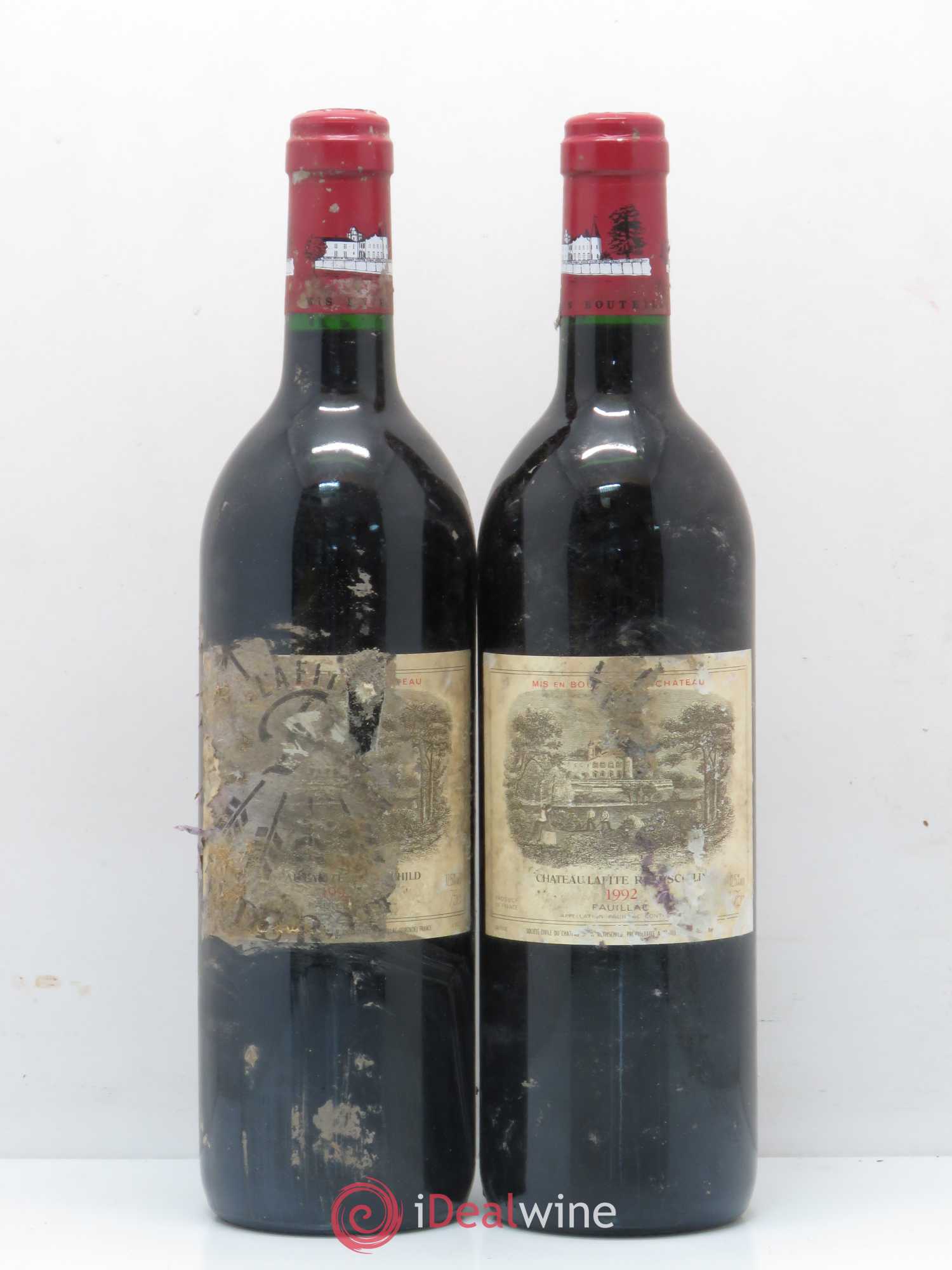 Château Lafite Rothschild 1er Grand Cru Classé 1992 - Lot de 2 bouteilles - 0