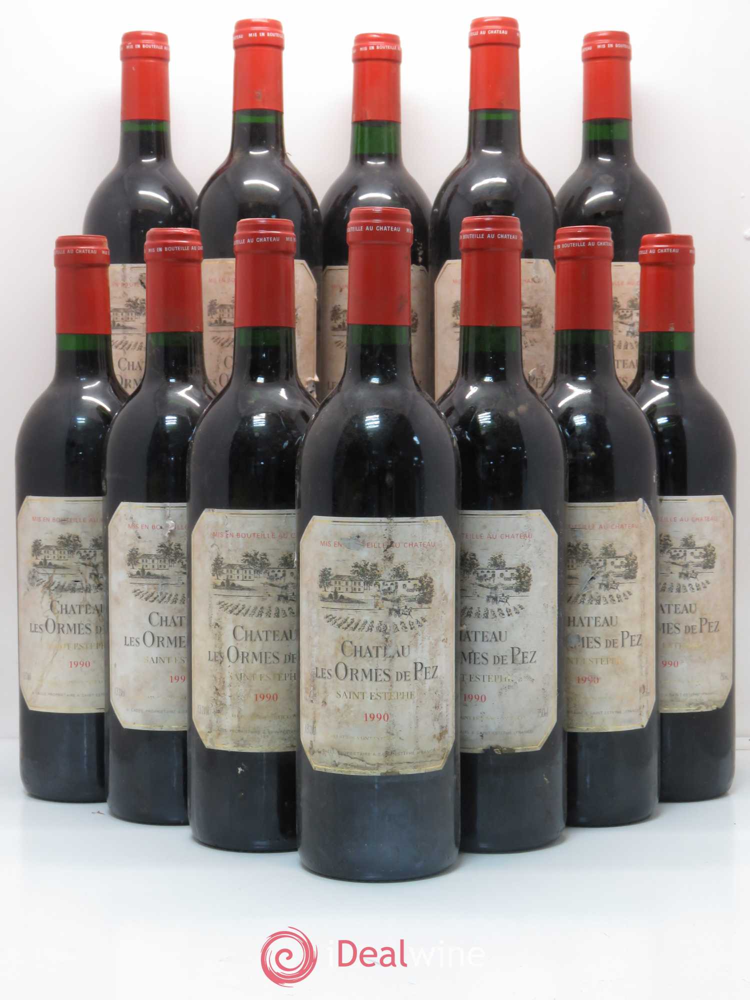 Château les Ormes de Pez 1990 - Lot de 12 bouteilles - 0