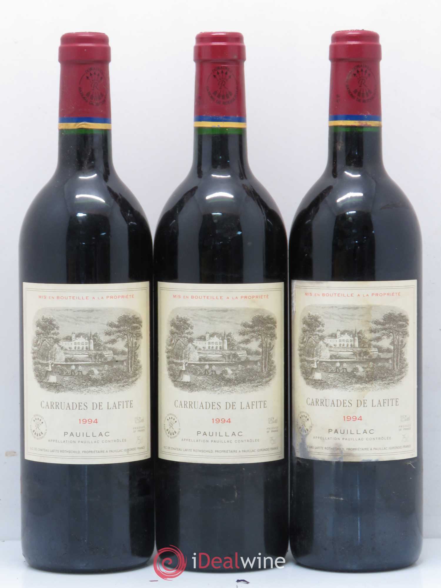 Carruades de Lafite Rothschild Second Vin 1994 - Lot de 6 bouteilles - 1