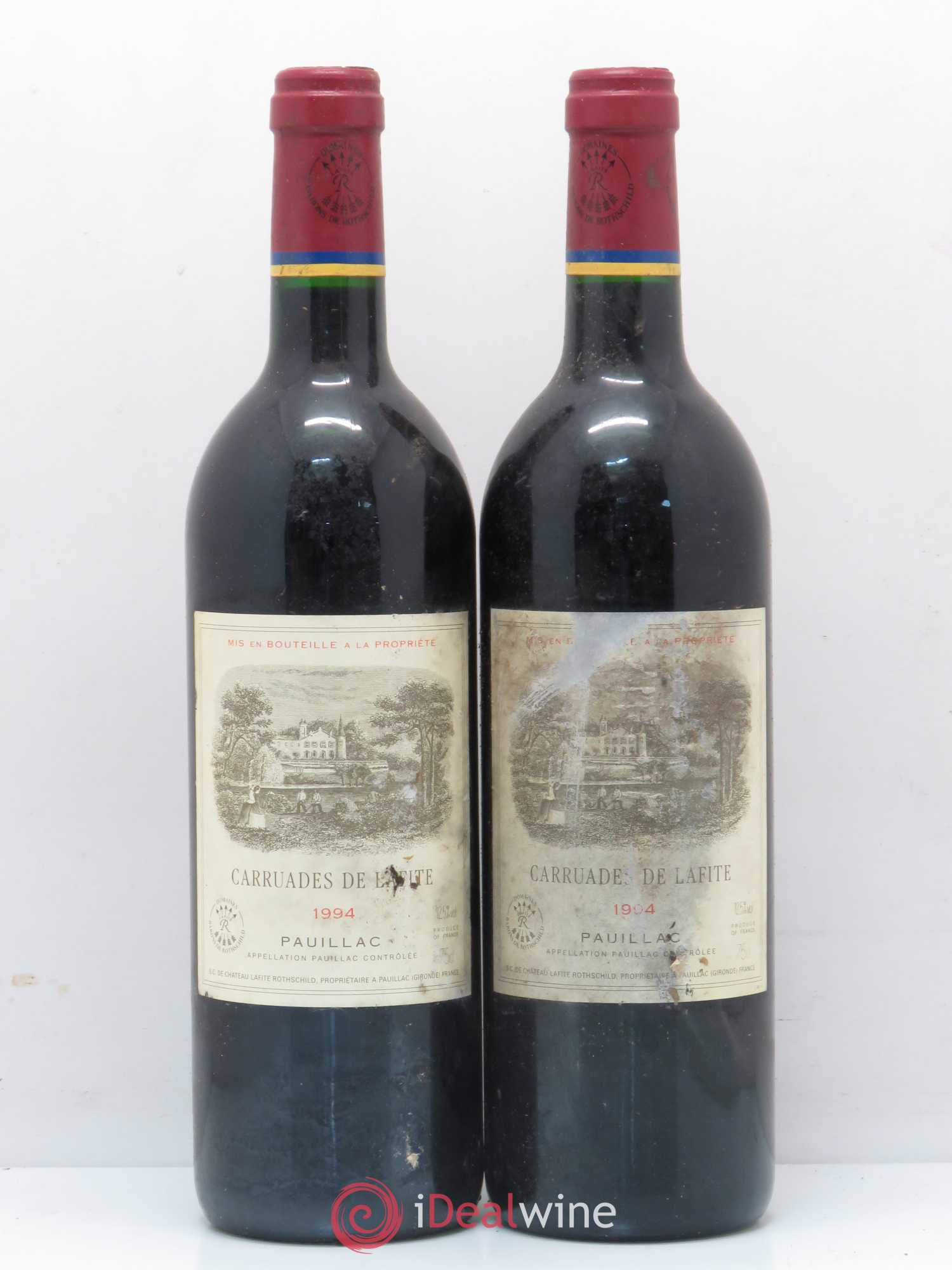 Carruades de Lafite Rothschild Second Vin 1994 - Lot de 2 bouteilles - 0