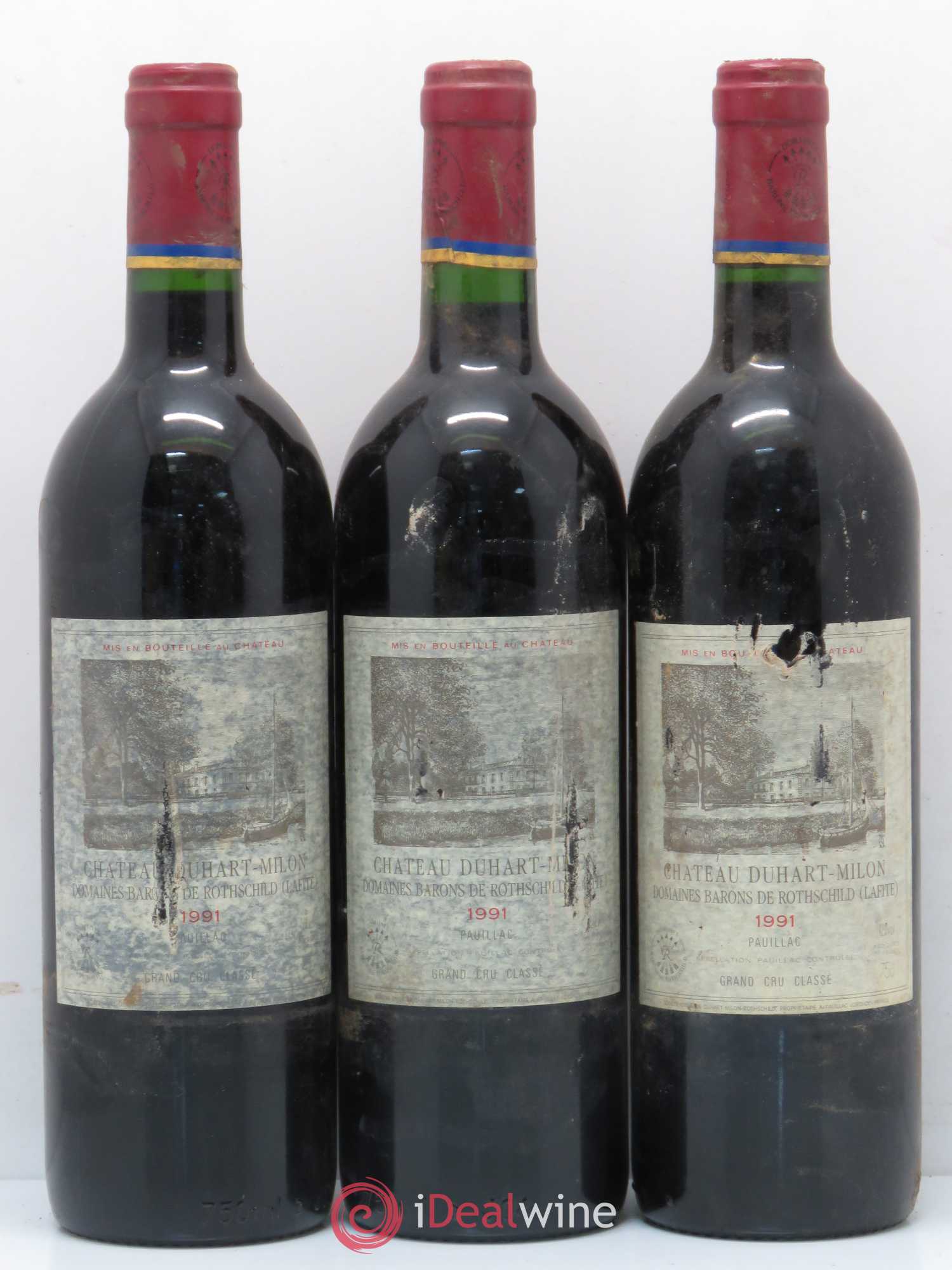 Château Duhart-Milon 4ème Grand Cru Classé 1991 - Lot de 12 bouteilles - 1