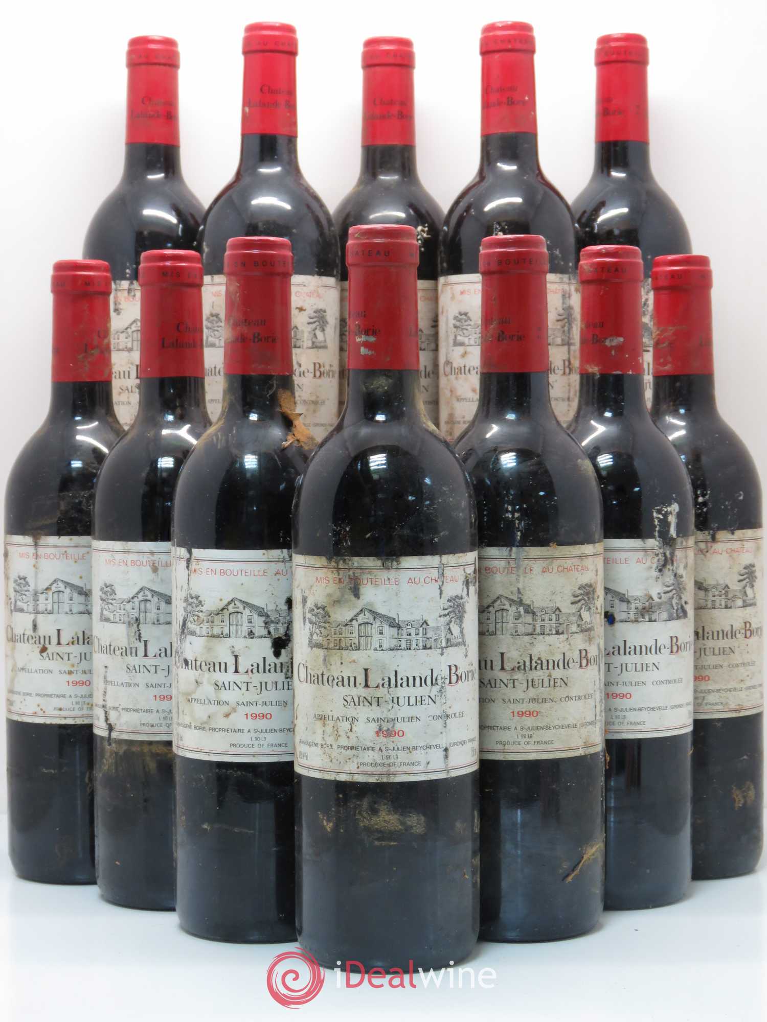 Château Lalande Borie 1990 - Lot de 12 bouteilles - 0