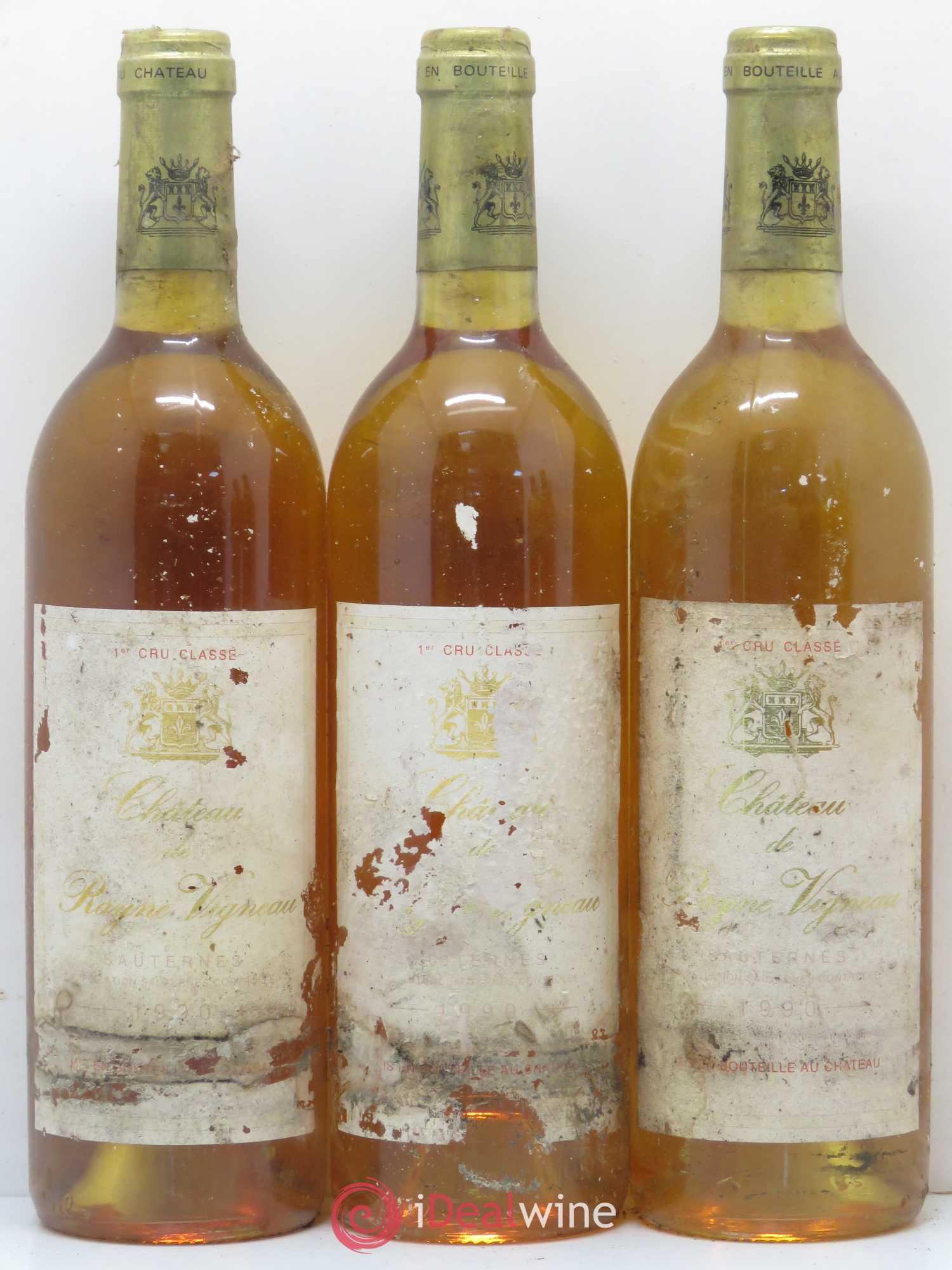 Château de Rayne Vigneau 1er Grand Cru Classé 1990 - Lotto di 5 bottiglie - 1