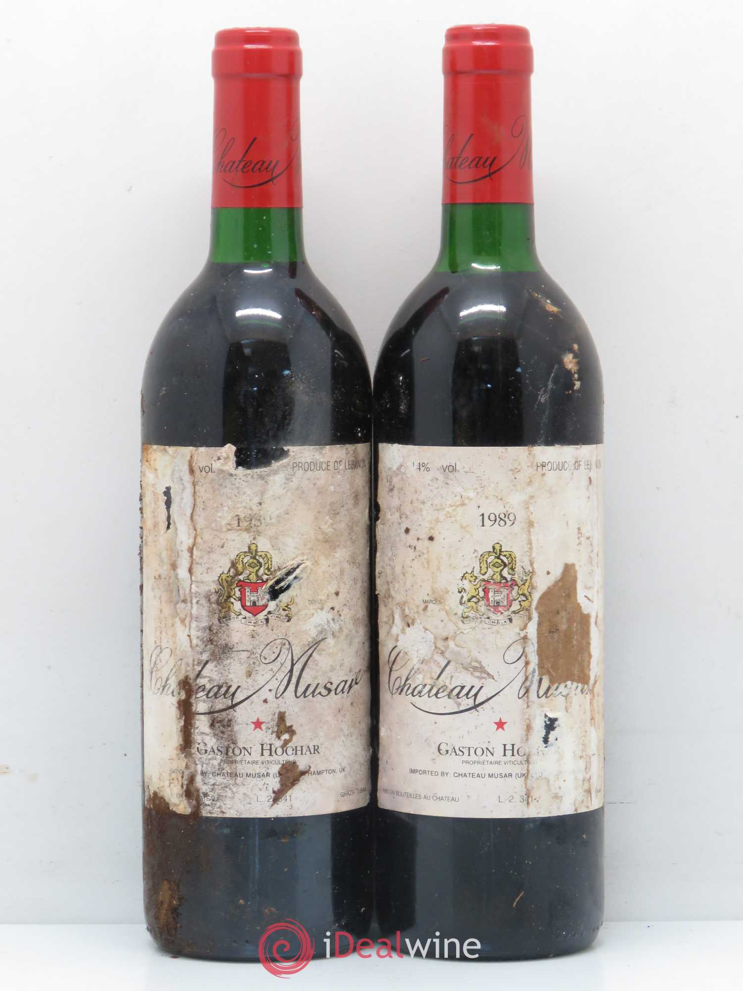 Château Musar Serge Hochar 1989 - Lot de 2 bouteilles - 0
