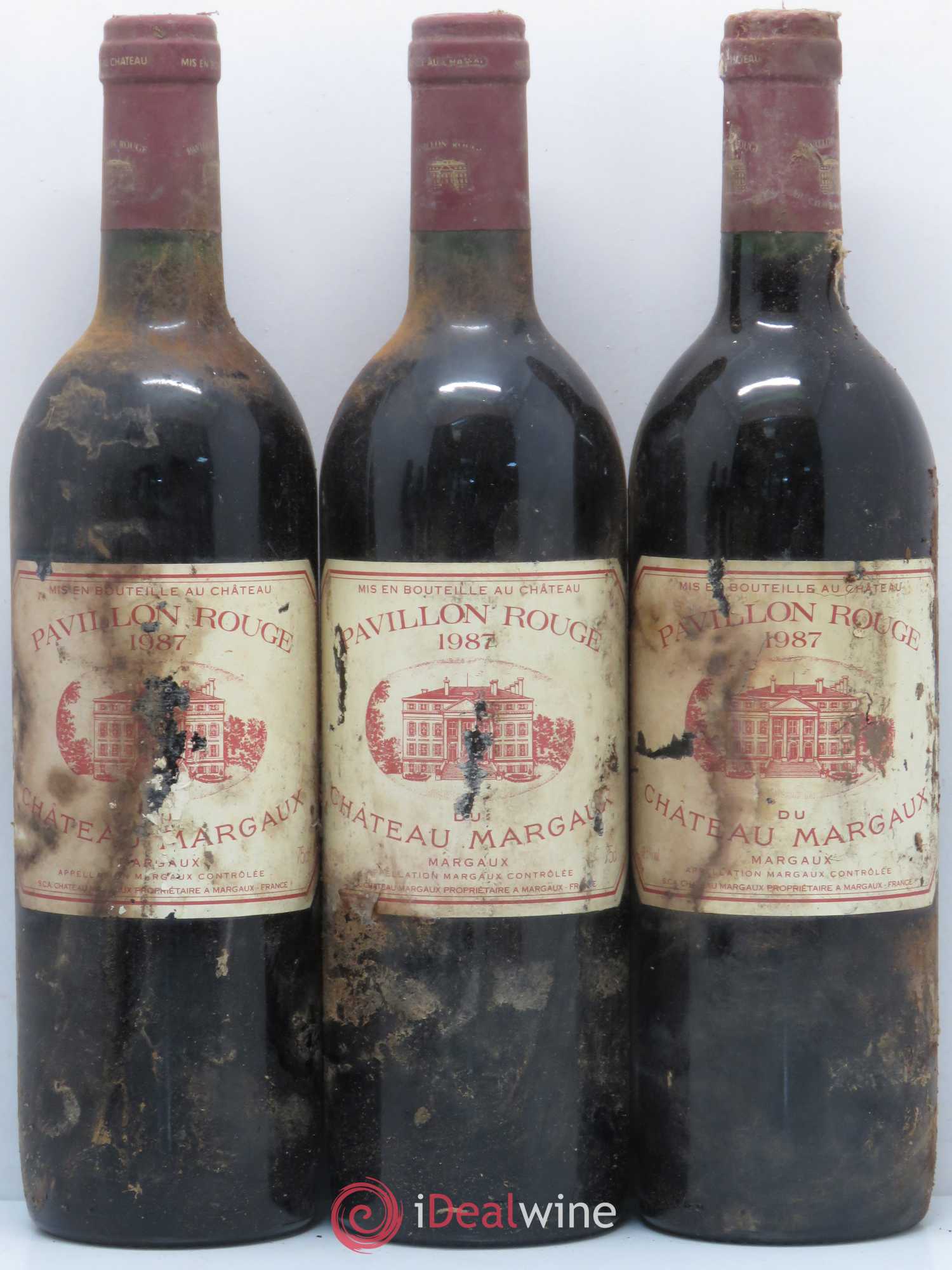 Pavillon Rouge du Château Margaux Second Vin 1987 - Lot de 12 bouteilles - 1