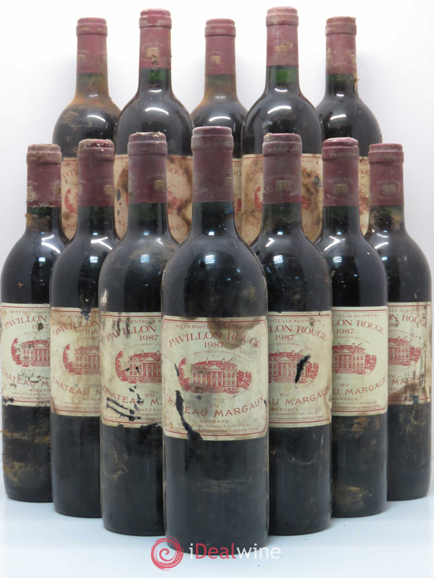 Pavillon Rouge du Château Margaux Second Vin 1987 - Lot de 12 bouteilles - 0