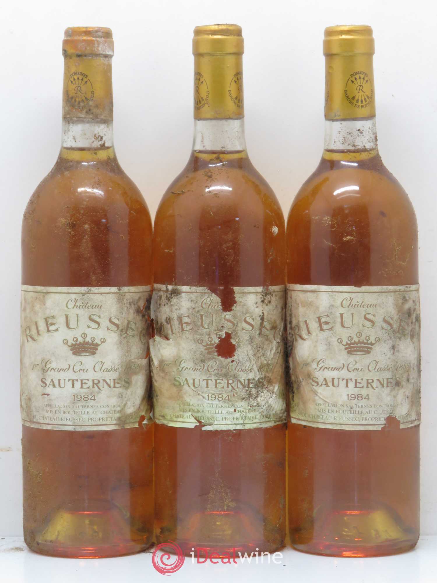 Château Rieussec 1er Grand Cru Classé 1984 - Lotto di 3 bottiglie - 0