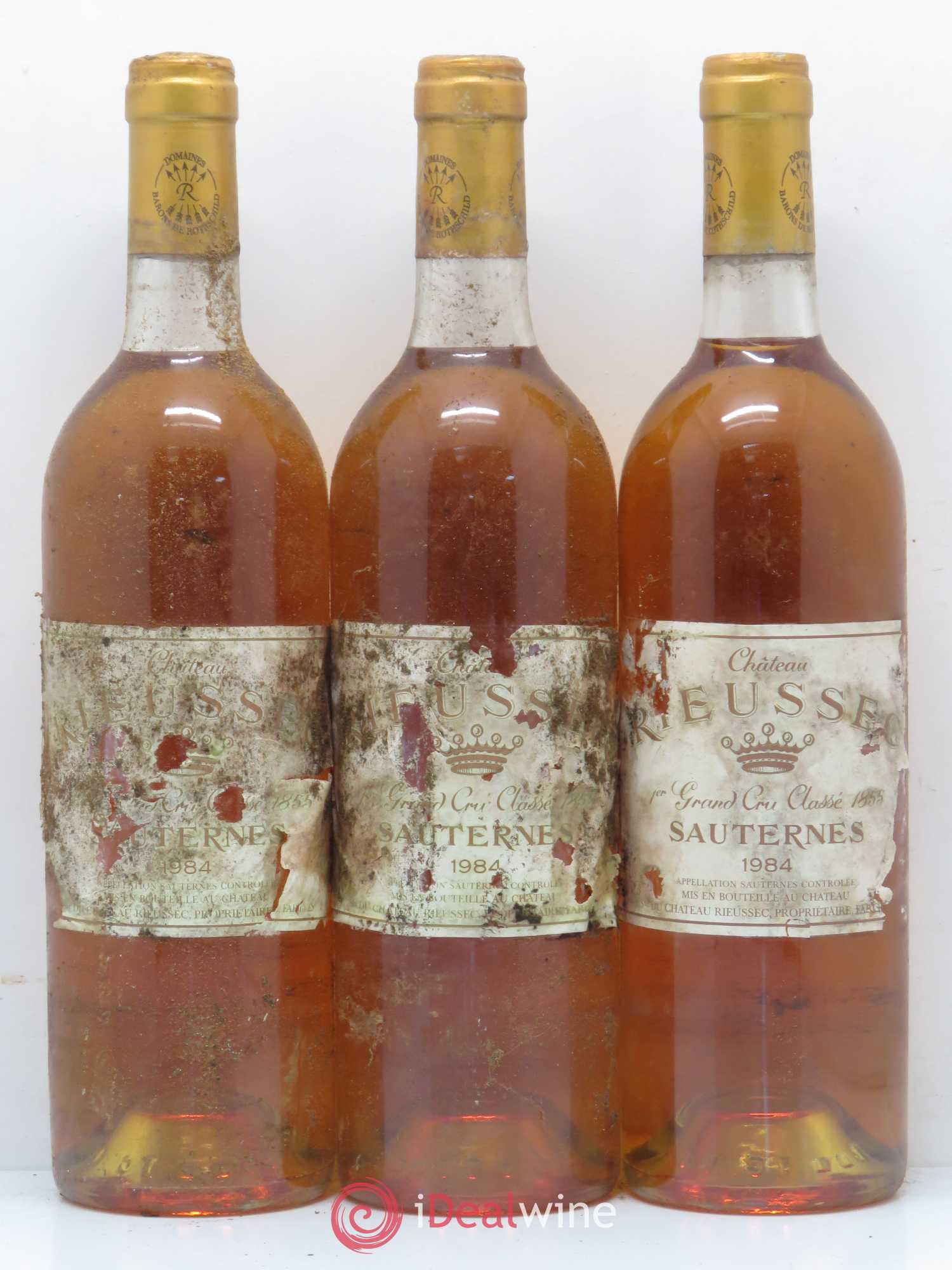 Château Rieussec 1er Grand Cru Classé 1984 - Lot de 3 bouteilles - 0