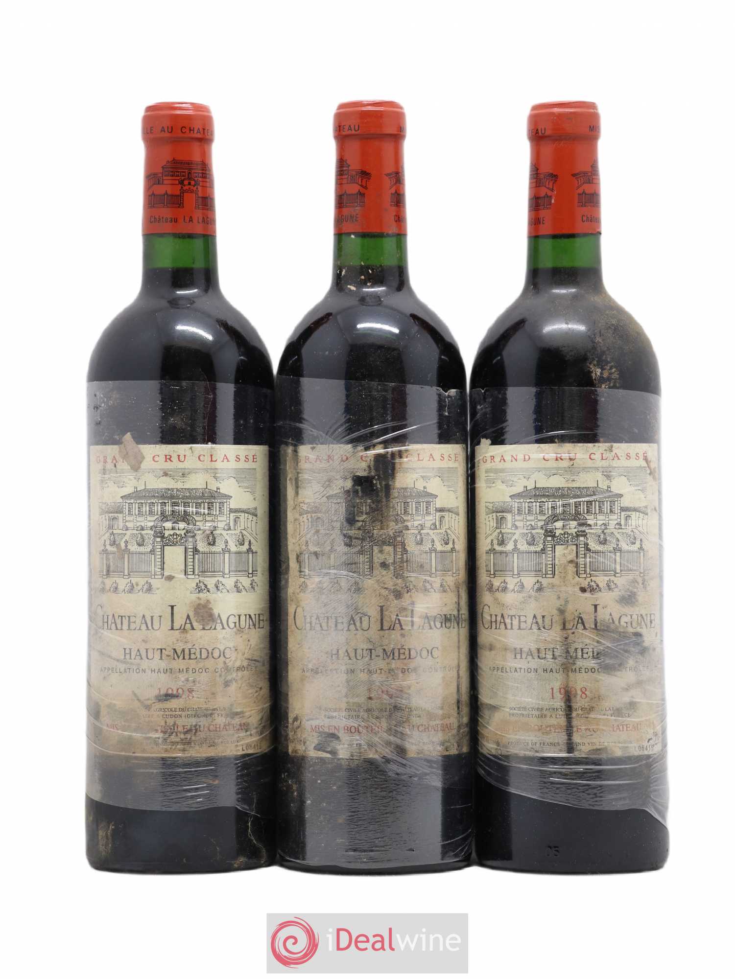Château la Lagune 3ème Grand Cru Classé 1998 - Lot de 3 bouteilles - 0