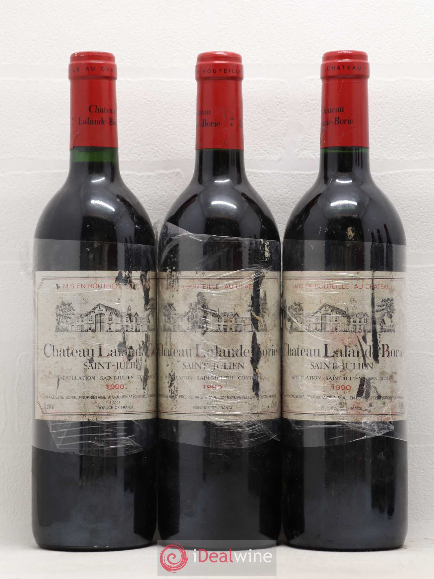 Château Lalande Borie 1990 - Lot de 6 bouteilles - 1