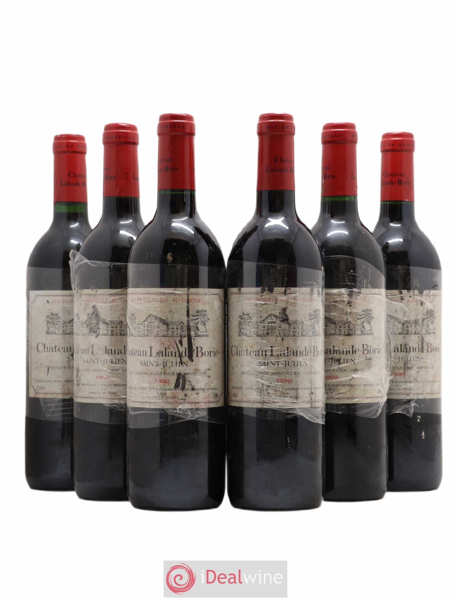 Château Lalande Borie 1990 - Lot de 6 bouteilles - 0