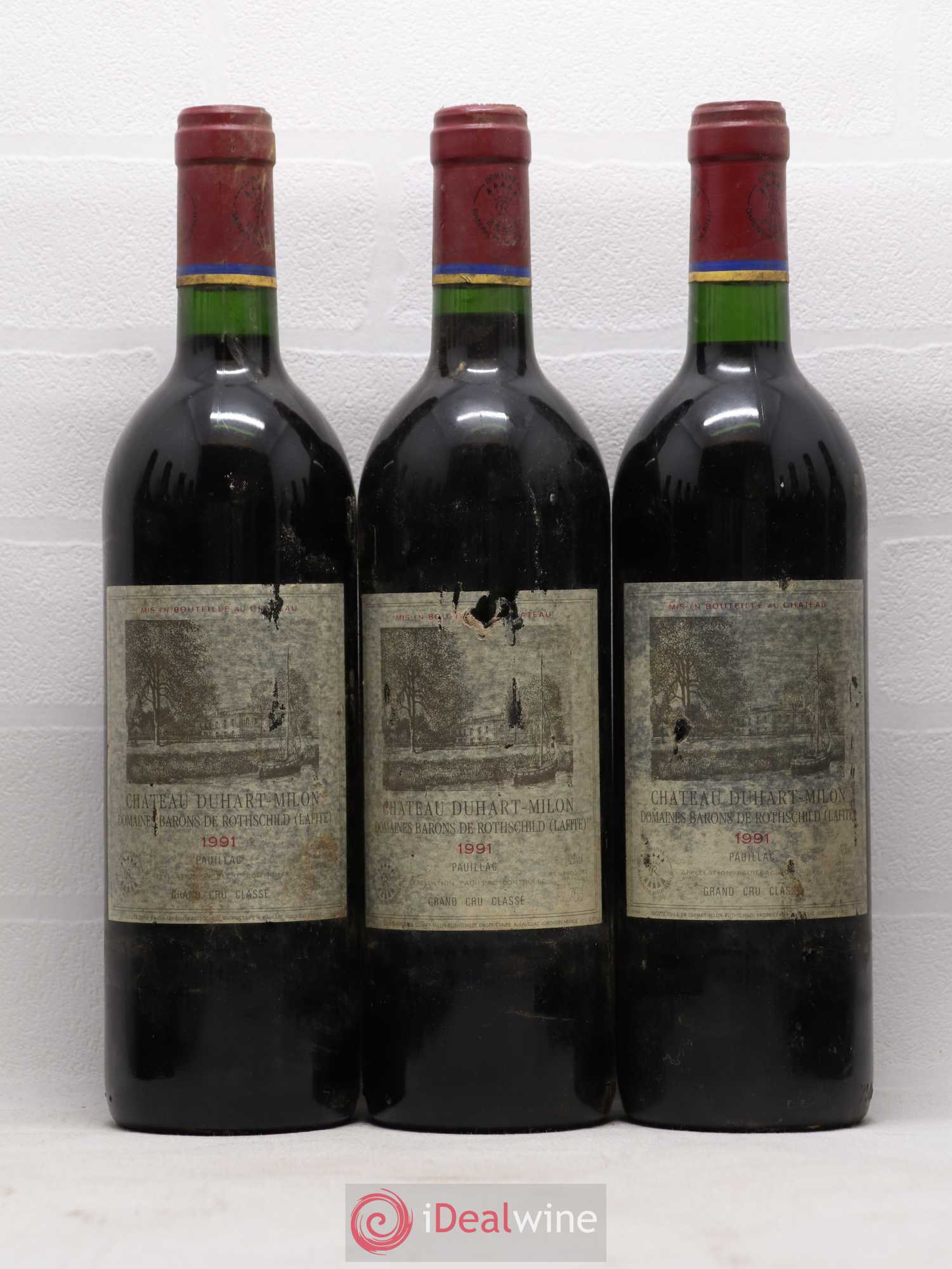 Château Duhart-Milon 4ème Grand Cru Classé 1991 - Lot de 12 bouteilles - 1