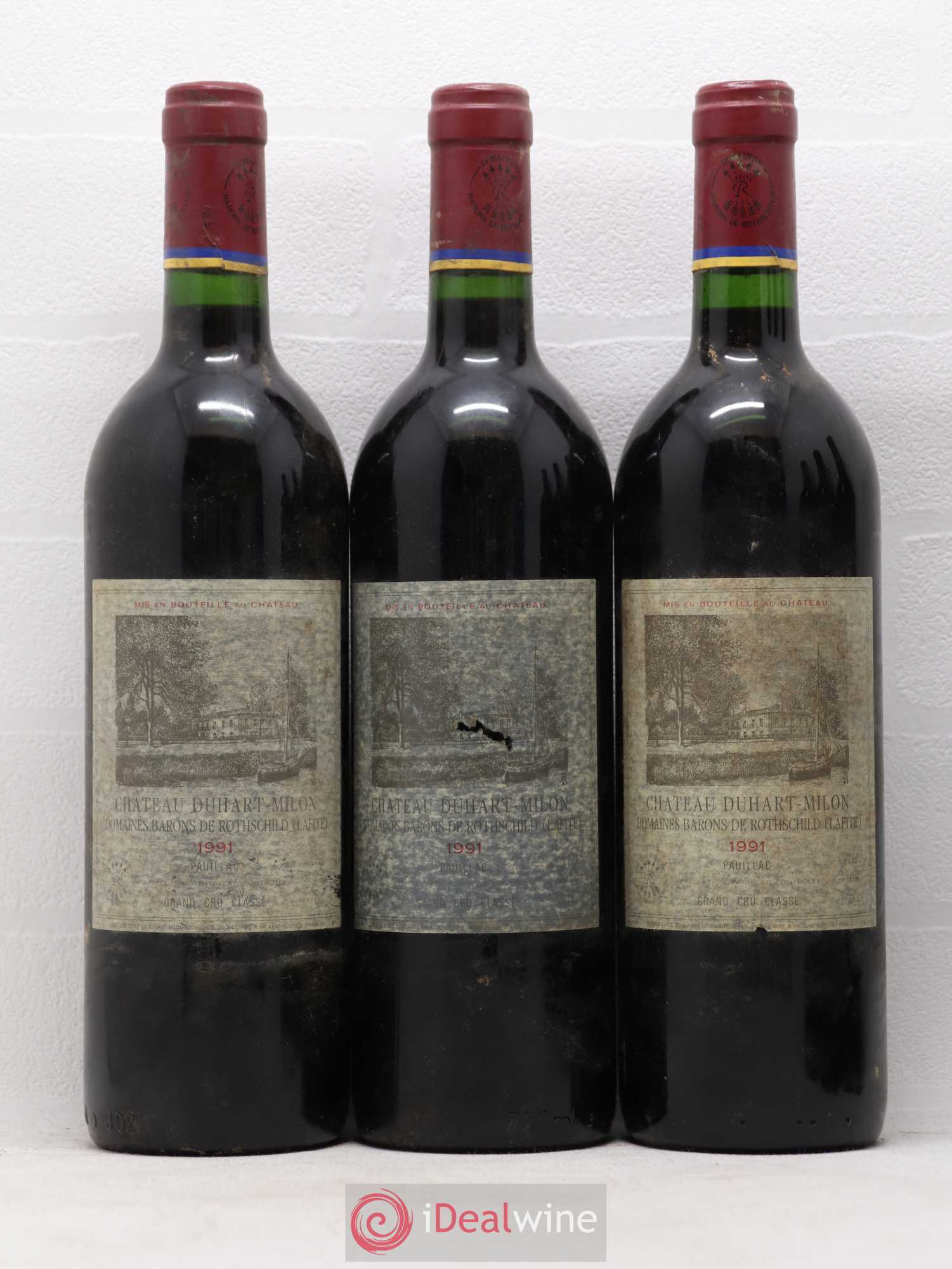 Château Duhart-Milon 4ème Grand Cru Classé 1991 - Lot de 6 bouteilles - 1