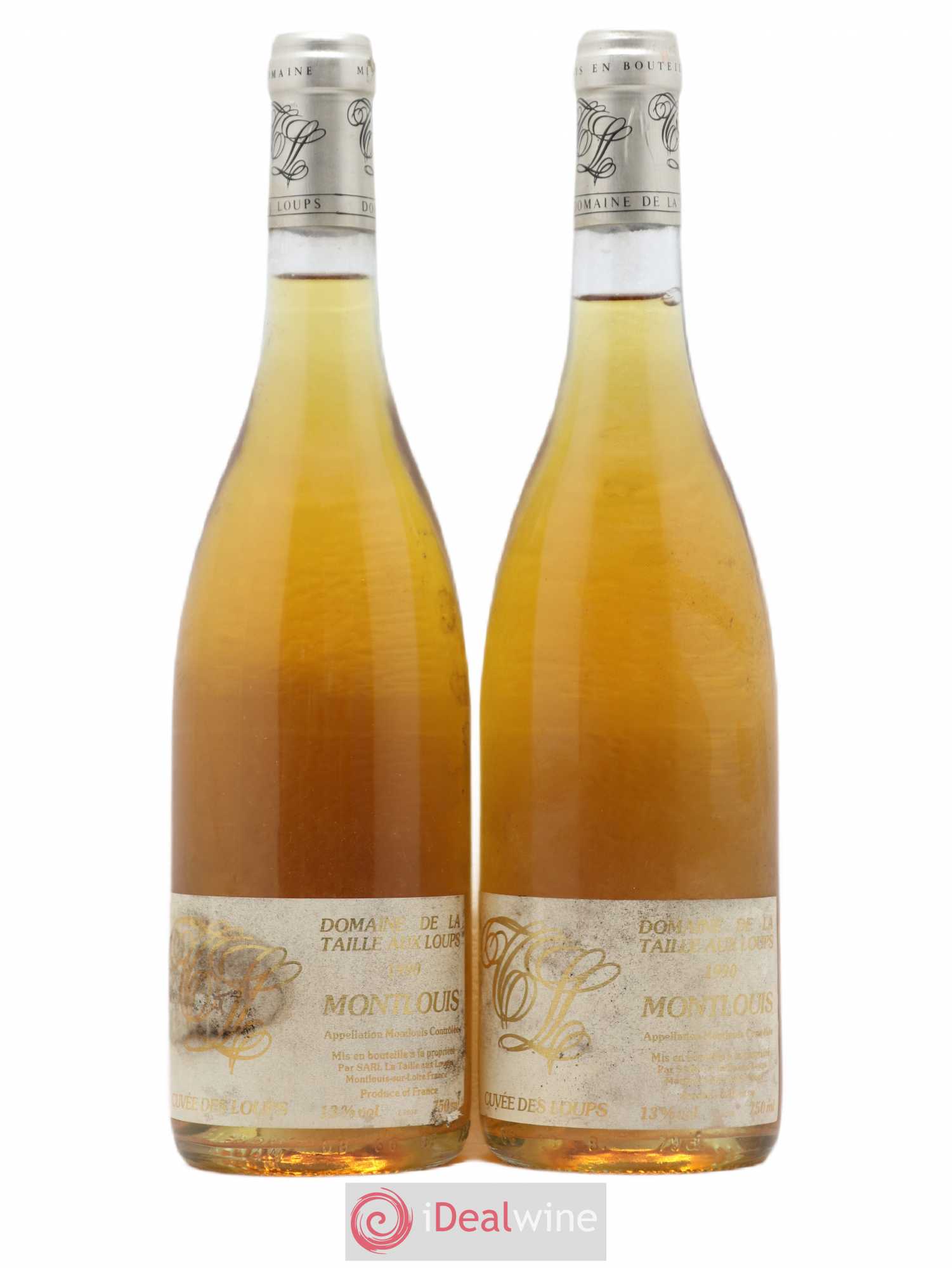 Montlouis-sur-Loire Cuvée des Loups La Taille aux Loups - Jacky Blot 1990 - Lotto di 2 bottiglie - 0