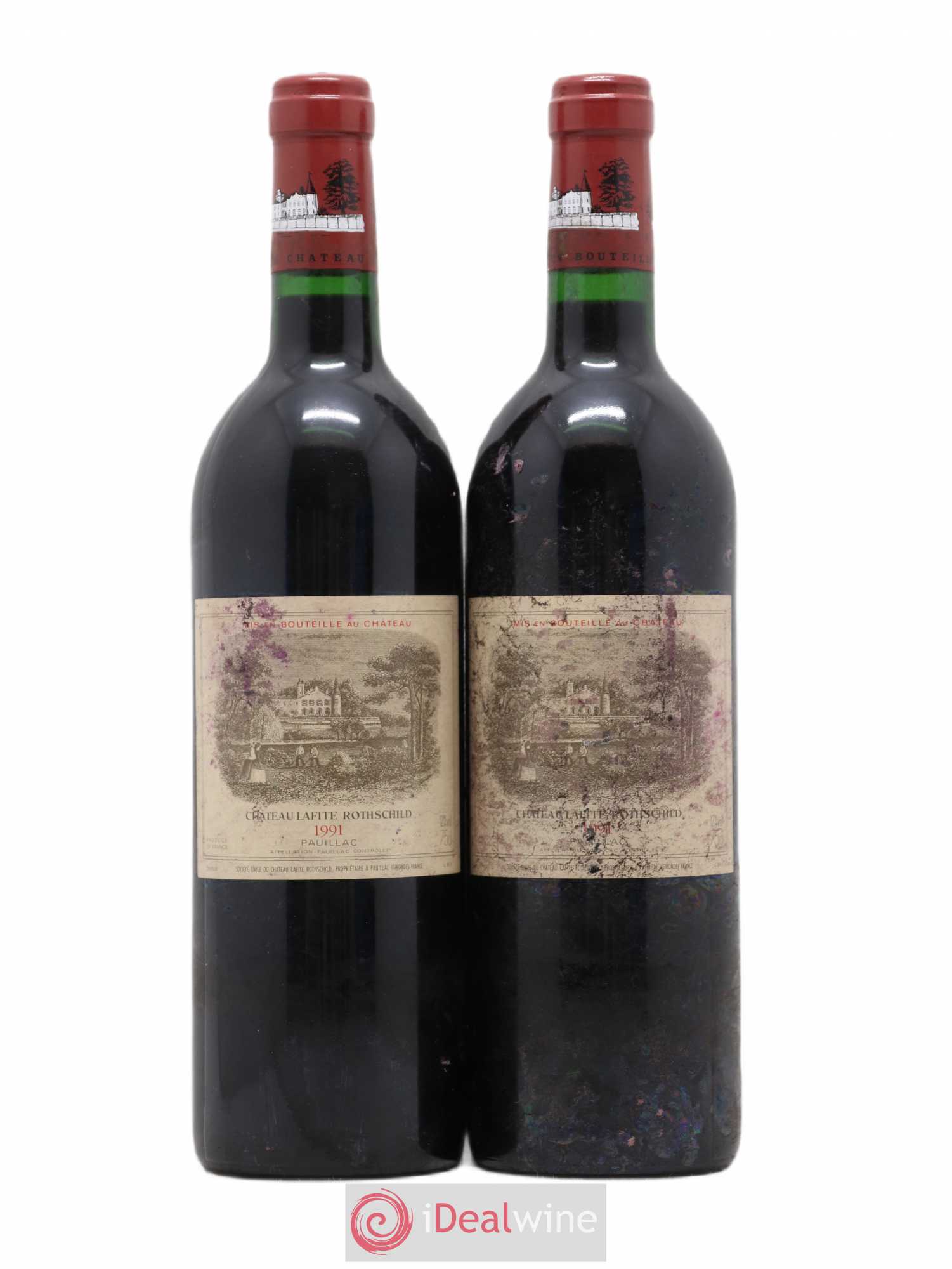 Château Lafite Rothschild 1er Grand Cru Classé 1991 - Lot de 2 bouteilles - 0