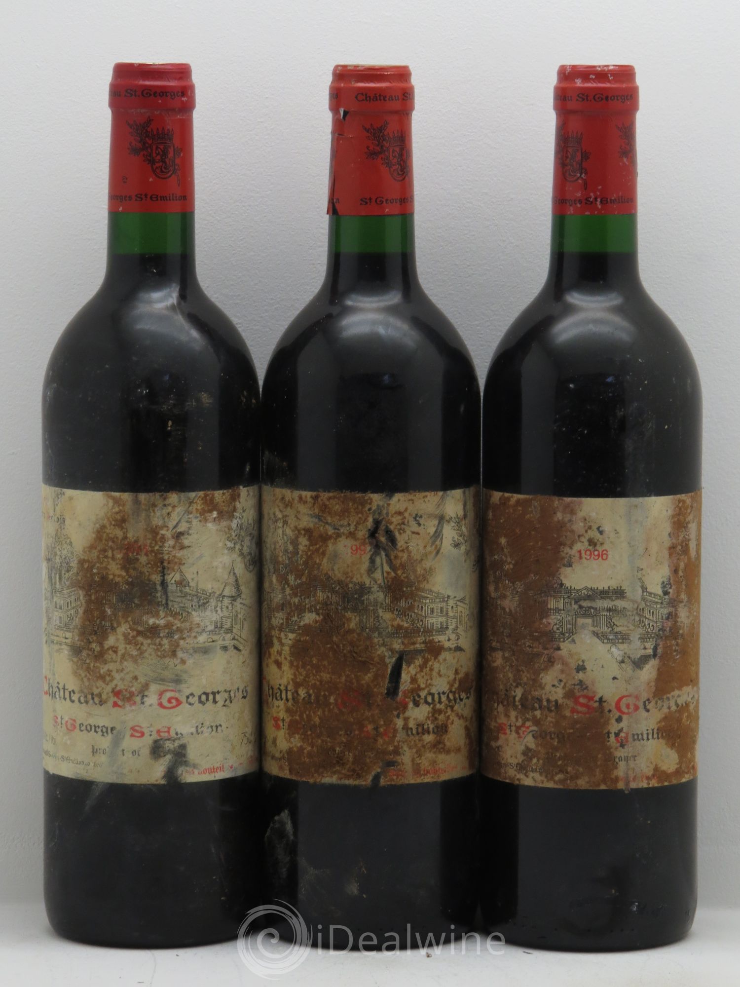Château Saint-Georges (Sans prix de réserve) 1996 - Lot de 3 bouteilles - 0