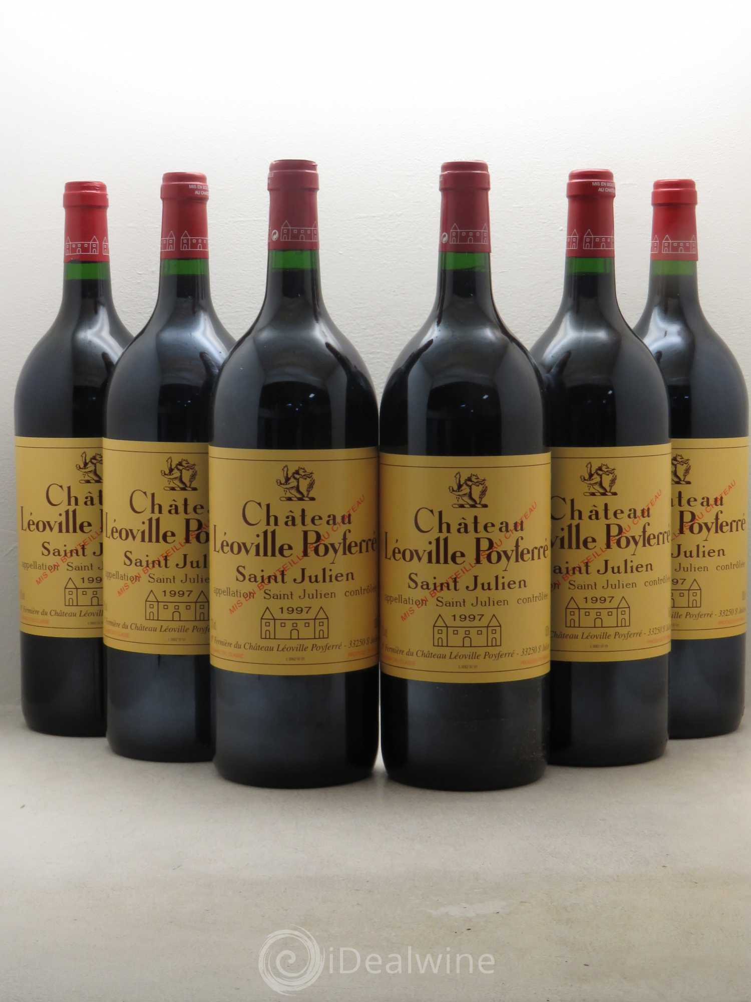 Château Léoville Poyferré 2ème Grand Cru Classé 1997 - Lot de 6 magnums - 0