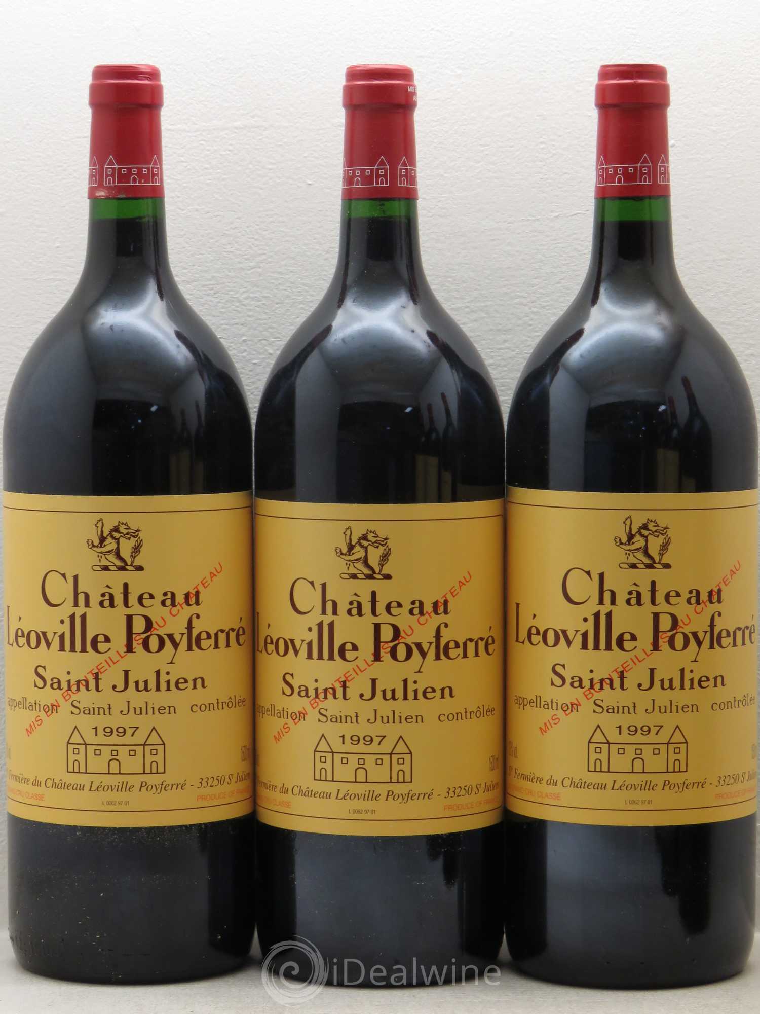 Château Léoville Poyferré 2ème Grand Cru Classé 1997 - Lot de 6 magnums - 1