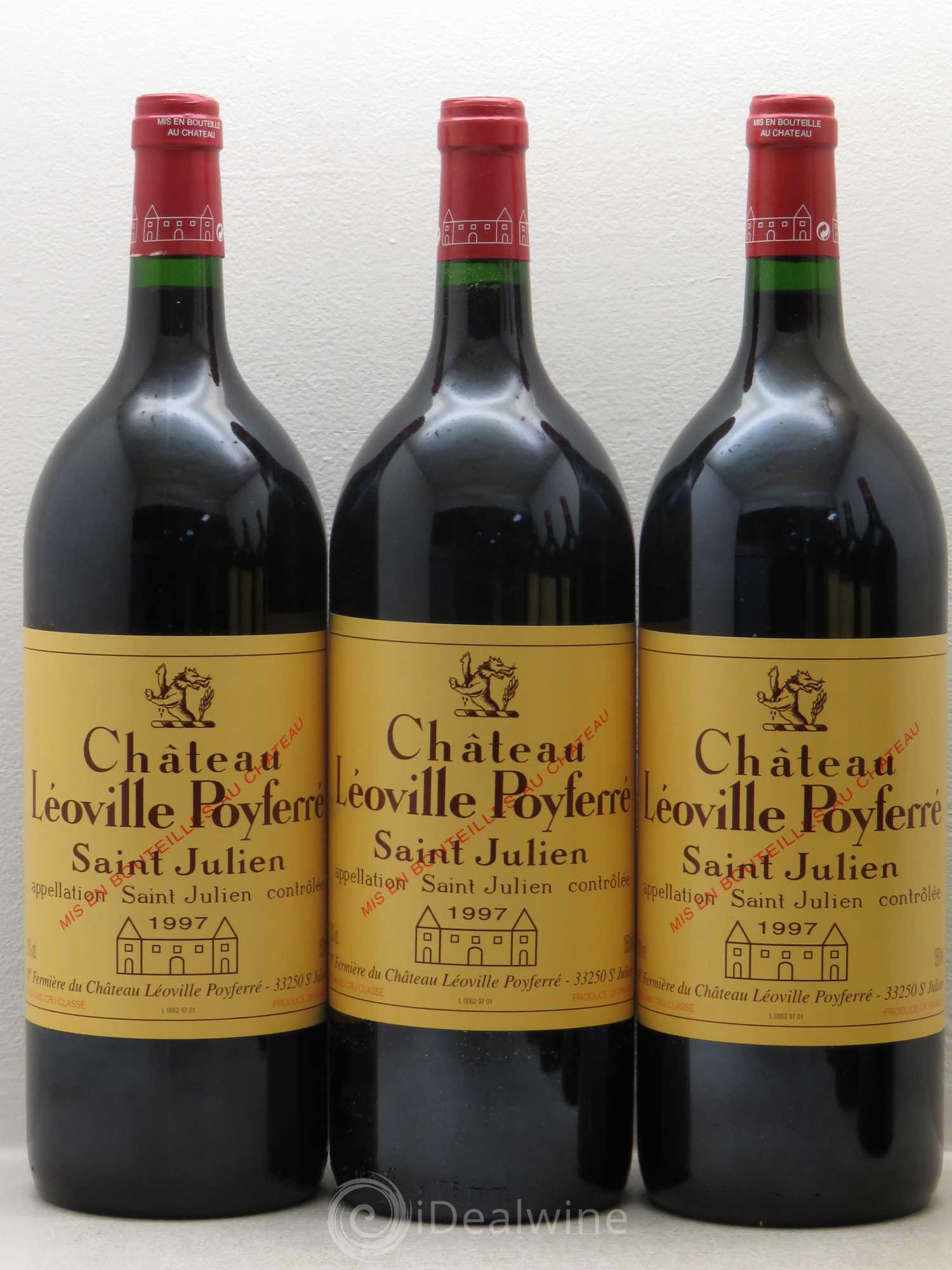 Château Léoville Poyferré 2ème Grand Cru Classé 1997 - Lot de 6 magnums - 1