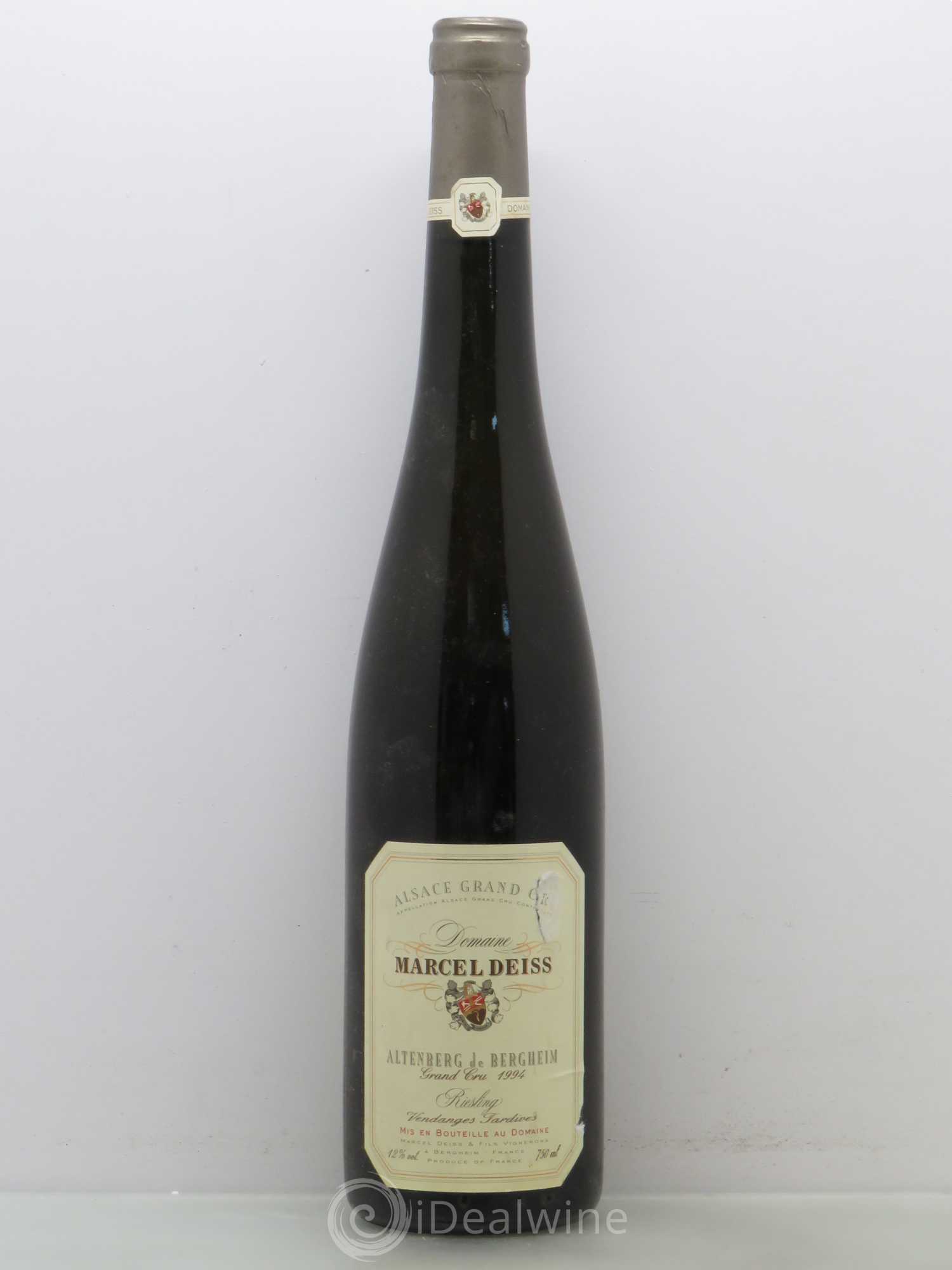 Alsace Riesling Vendanges Tardives Marcel Deiss (Domaine) Altenberg de Bergheim 1994 - Lotto di 1 bottiglia - 0