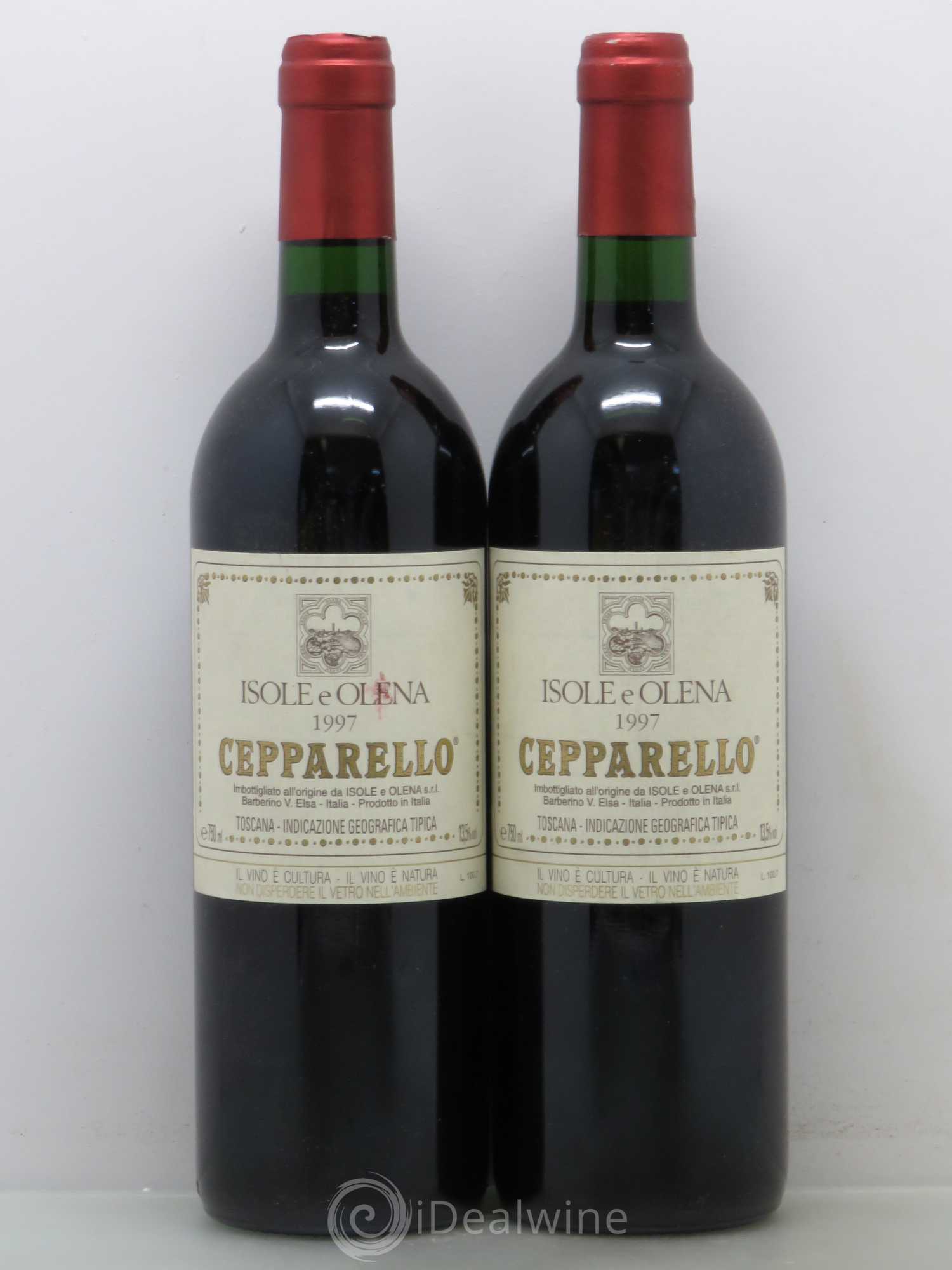 Toscana IGT Cepparello Isole Olena 1997 - Posten von 2 Flaschen - 0
