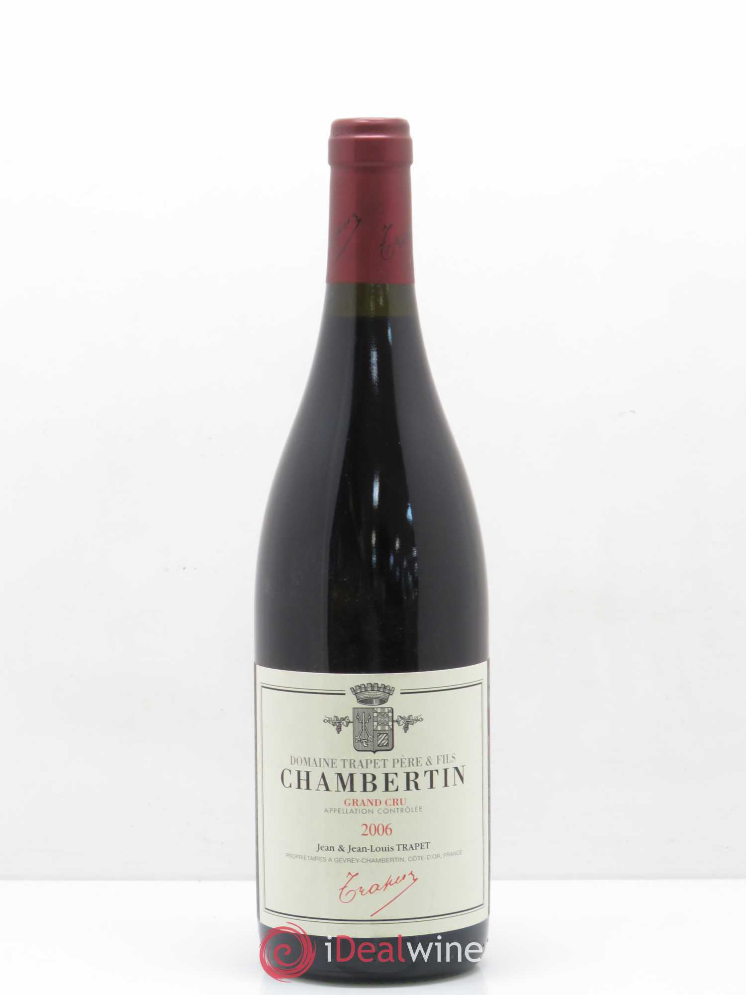 Chambertin Grand Cru Domaine Trapet 2006 - Lot de 1 bouteille - 0