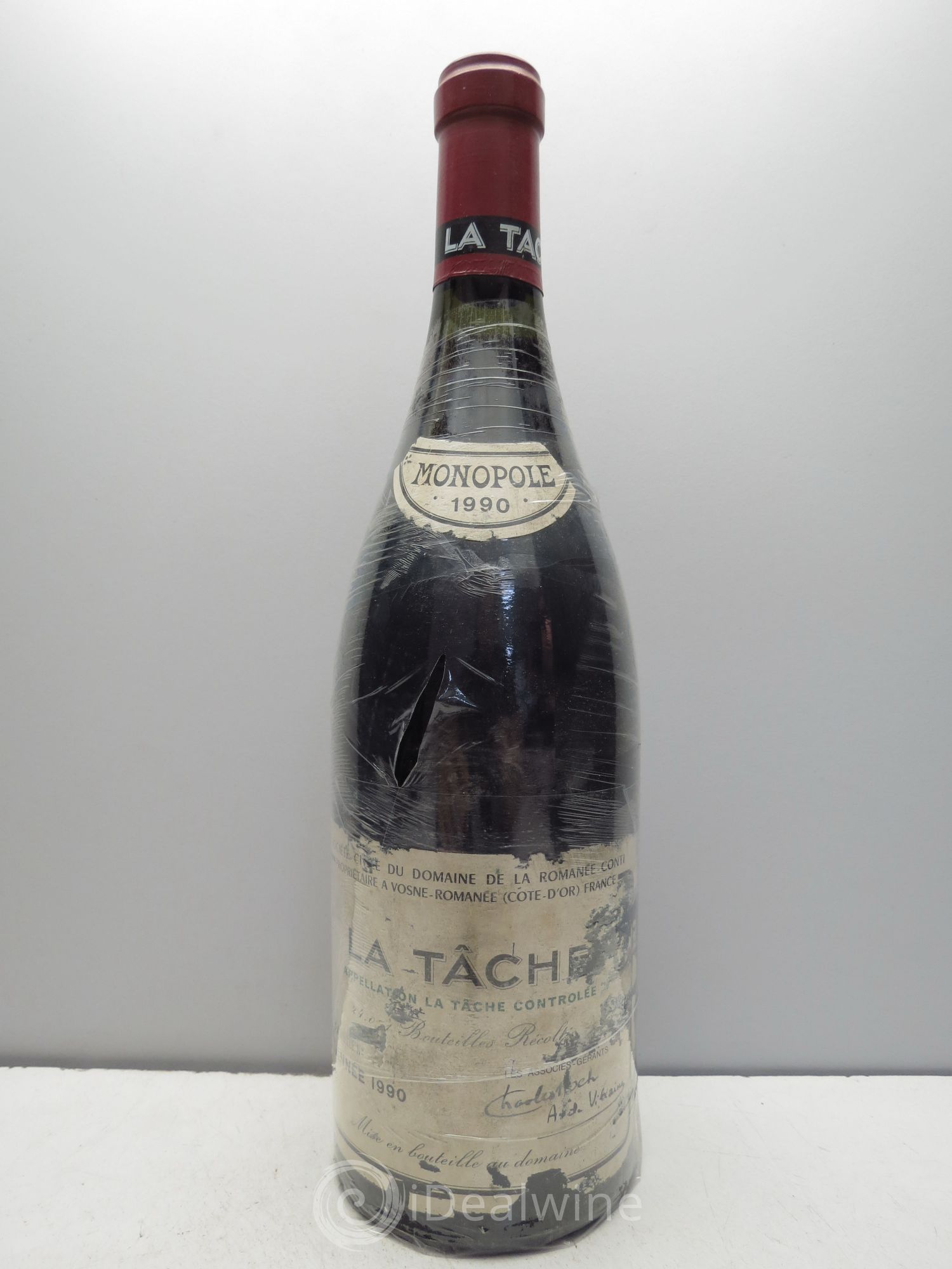 La Tâche Grand Cru Domaine de la Romanée-Conti 1990 - Lot de 1 bouteille - 0