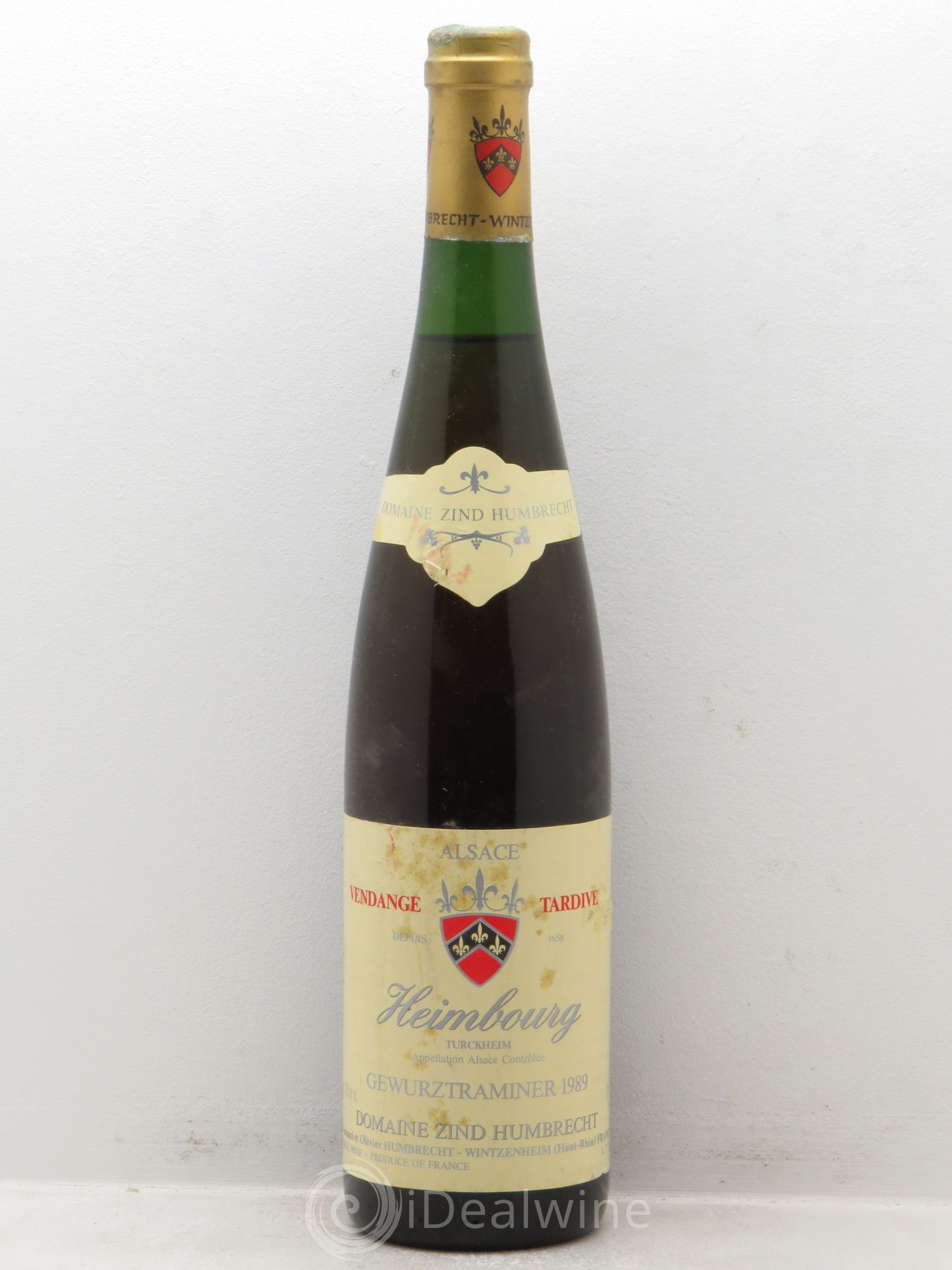 Alsace Gewurztraminer Vendanges Tardives Zind-Humbrecht (Domaine) Heimbourg 1989 - Lotto di 1 bottiglia - 0