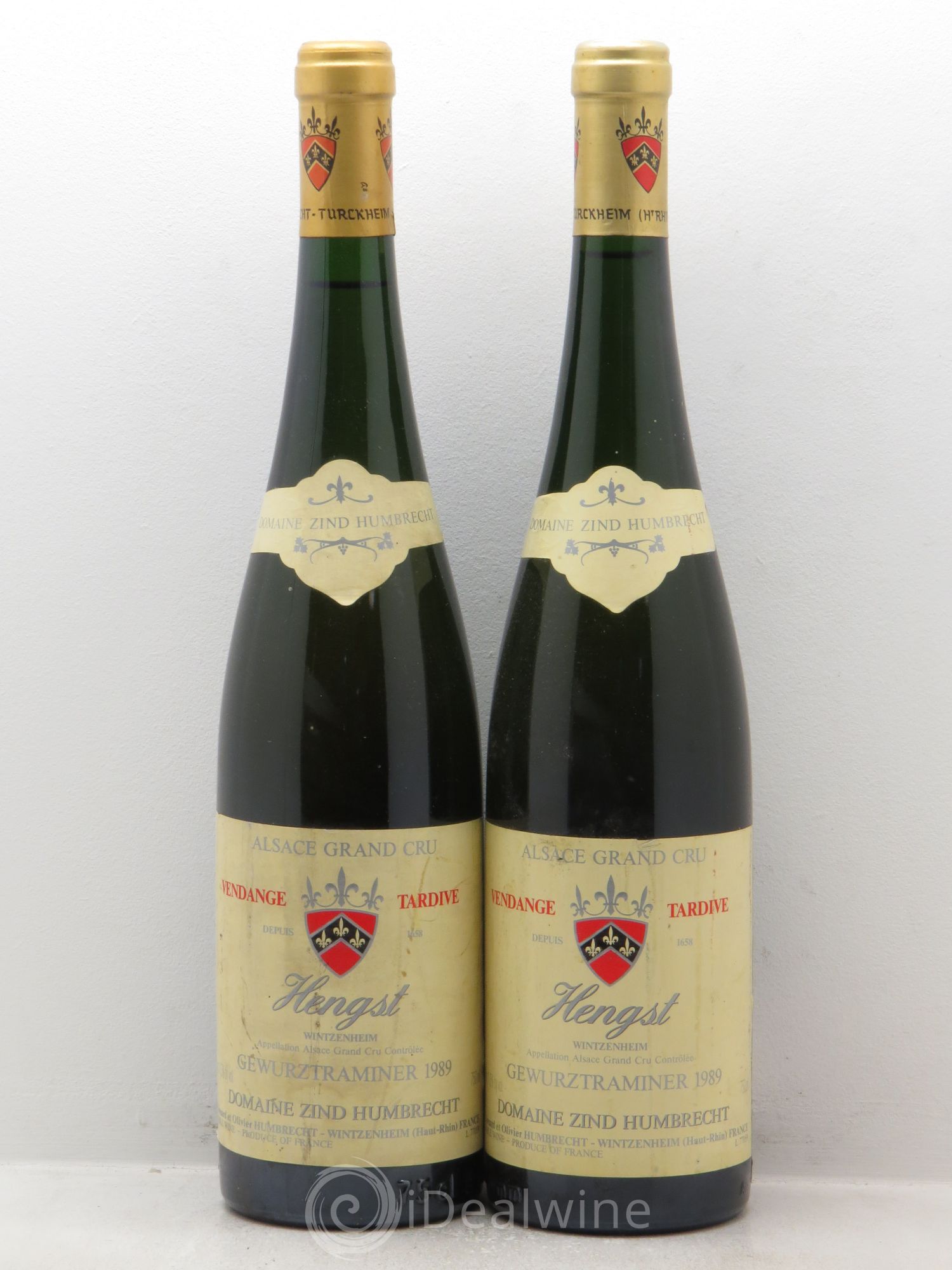 Alsace Gewurztraminer Vendanges Tardives Zind-Humbrecht (Domaine) Hengst Grand Cru 1989 - Lotto di 2 bottiglie - 0