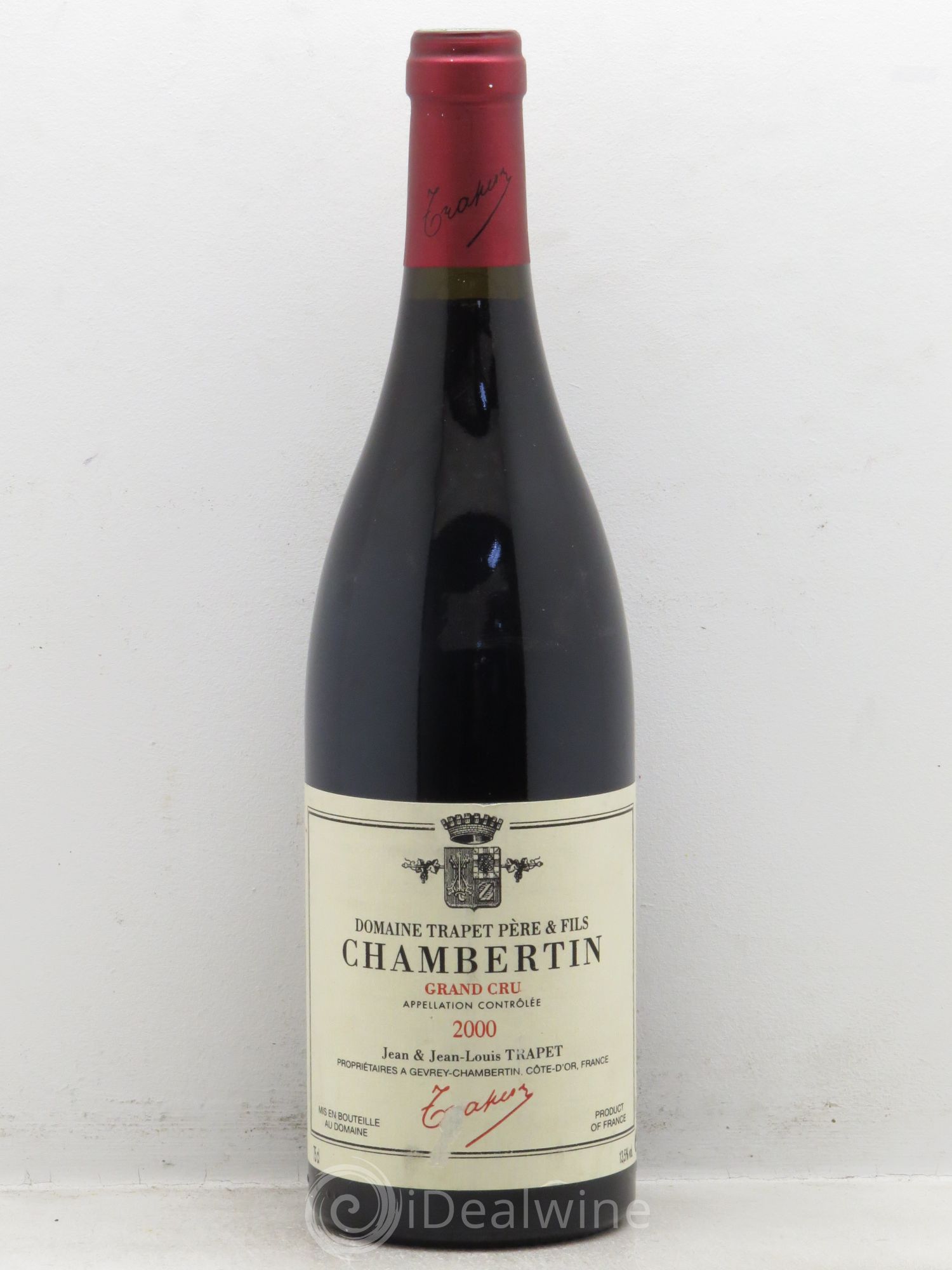 Chambertin Grand Cru Domaine Trapet 2000 - Lot de 1 bouteille - 0