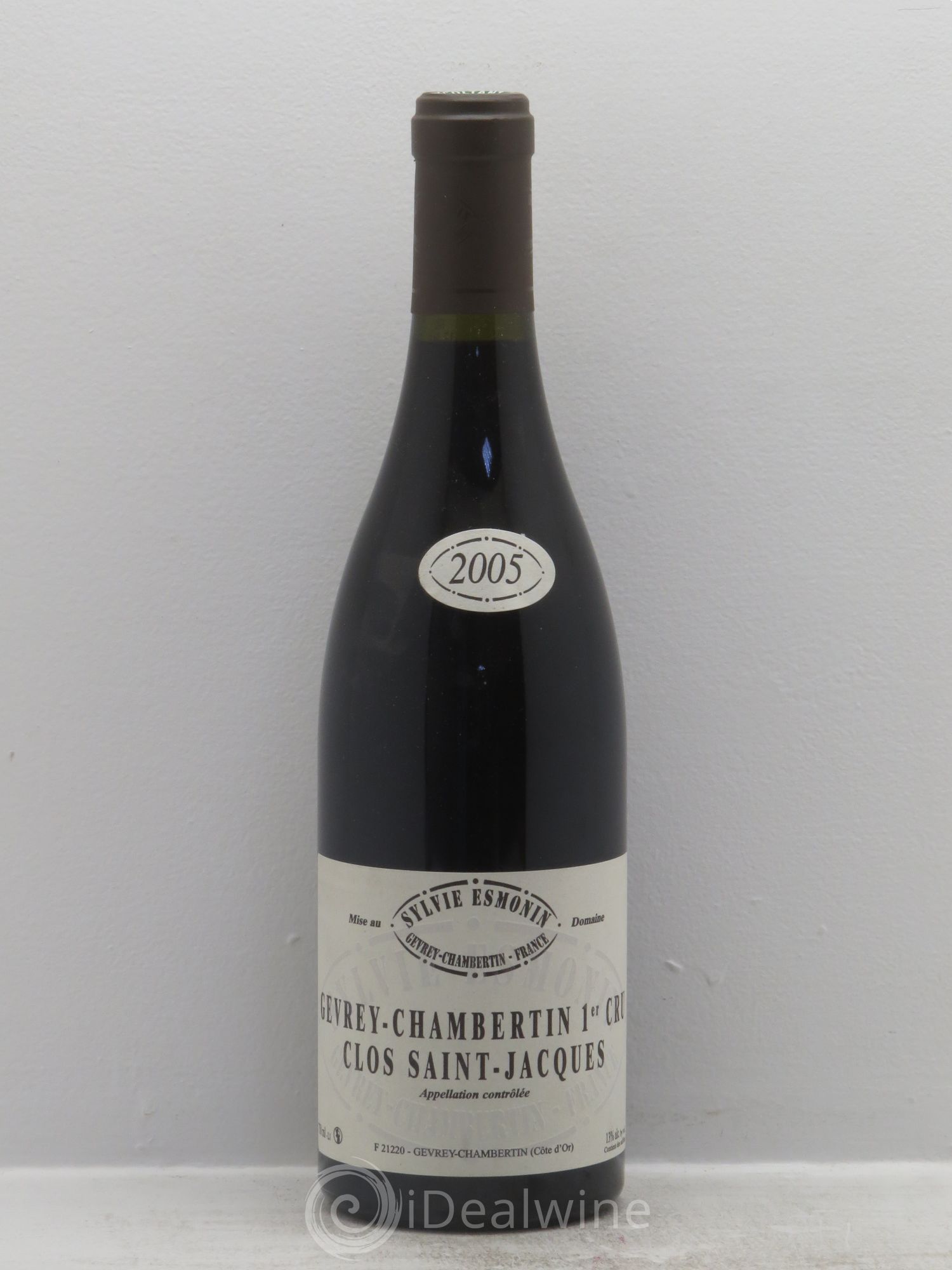 Gevrey-Chambertin 1er Cru Clos Saint Jacques Sylvie Esmonin 2005 - Lot de 1 bouteille - 0
