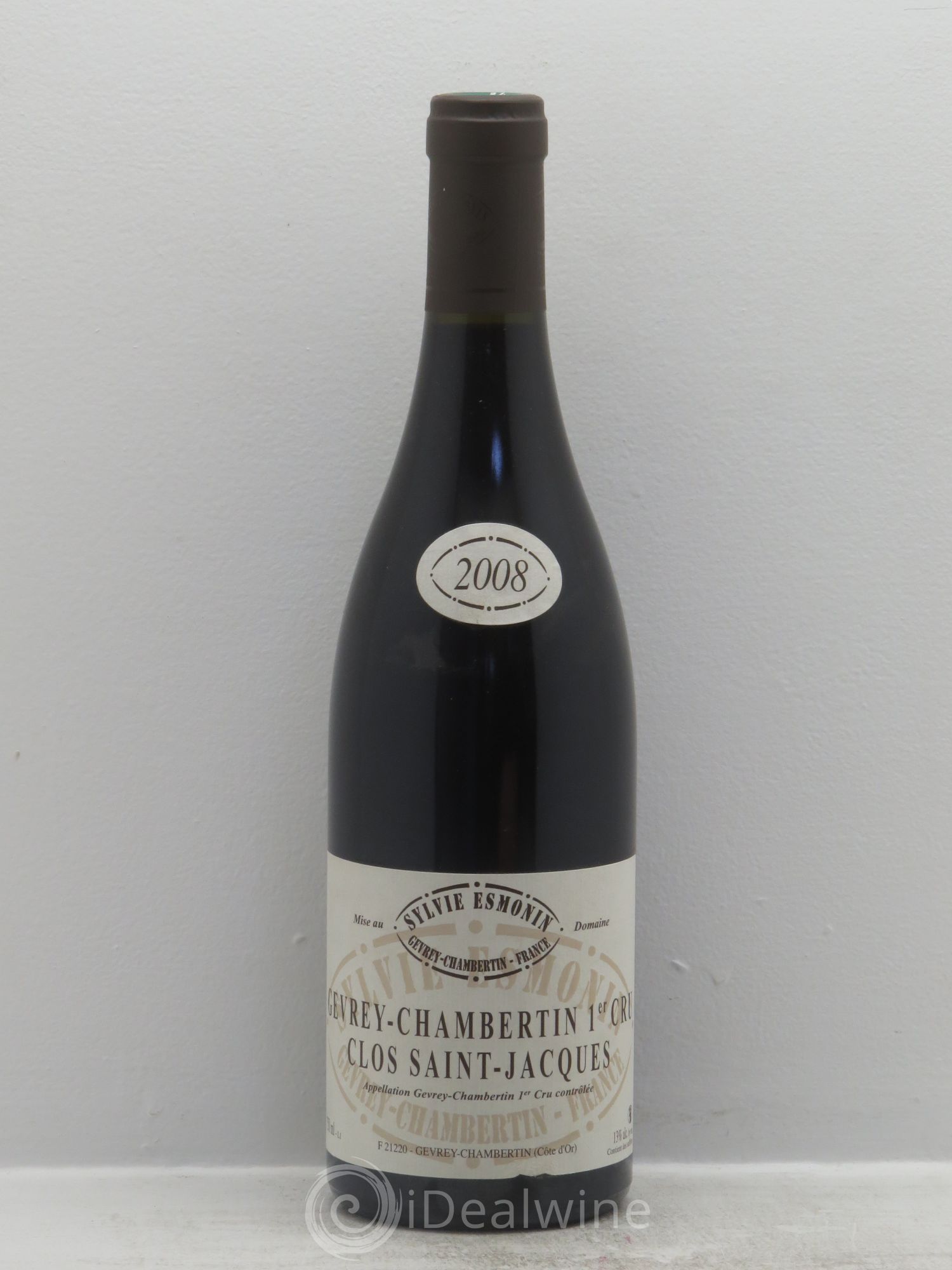 Gevrey-Chambertin 1er Cru Clos Saint Jacques Sylvie Esmonin 2008 - Lot de 1 bouteille - 0