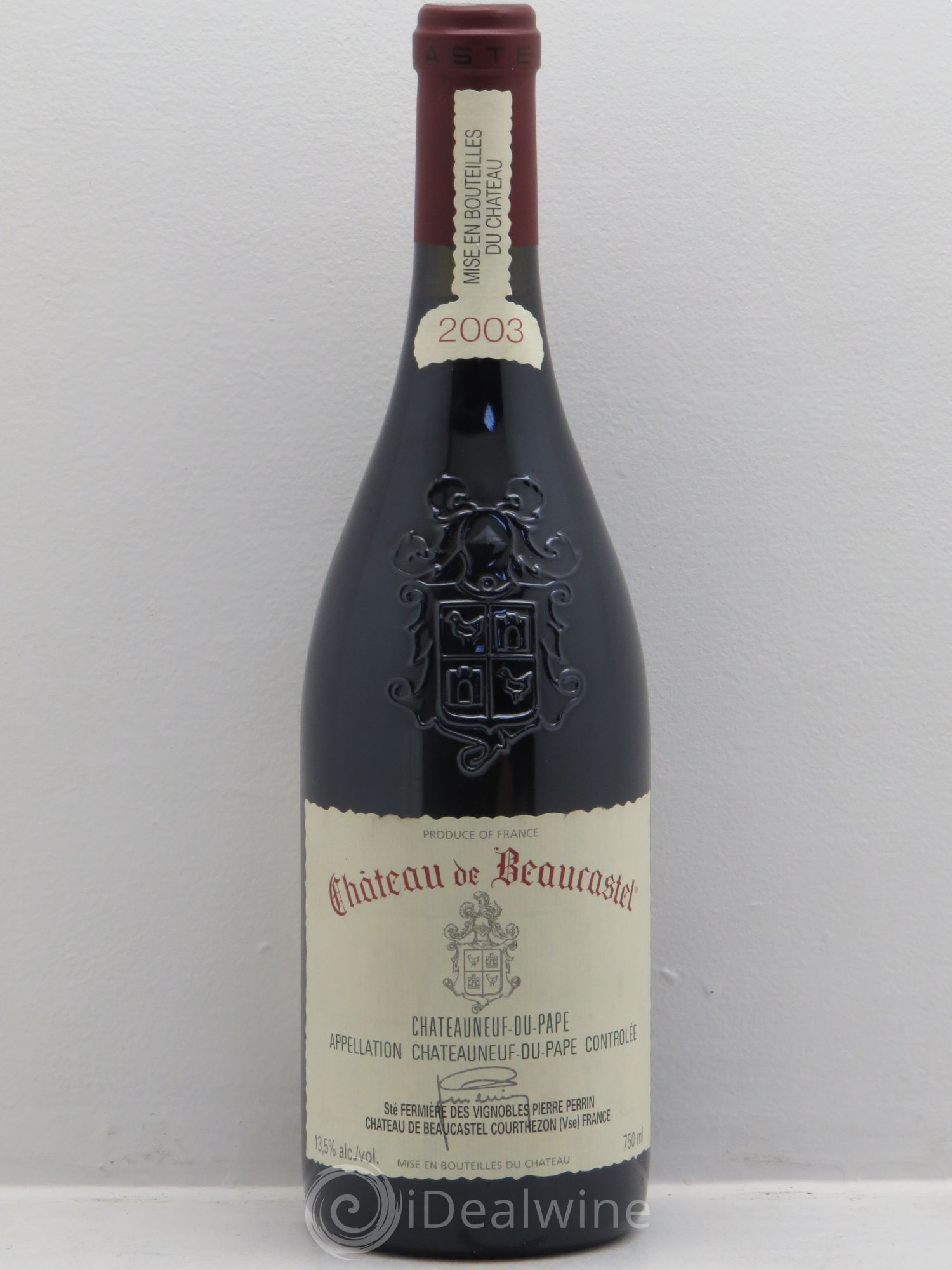 Châteauneuf-du-Pape Château de Beaucastel Famille Perrin 2003 - Lot de 1 bouteille - 0