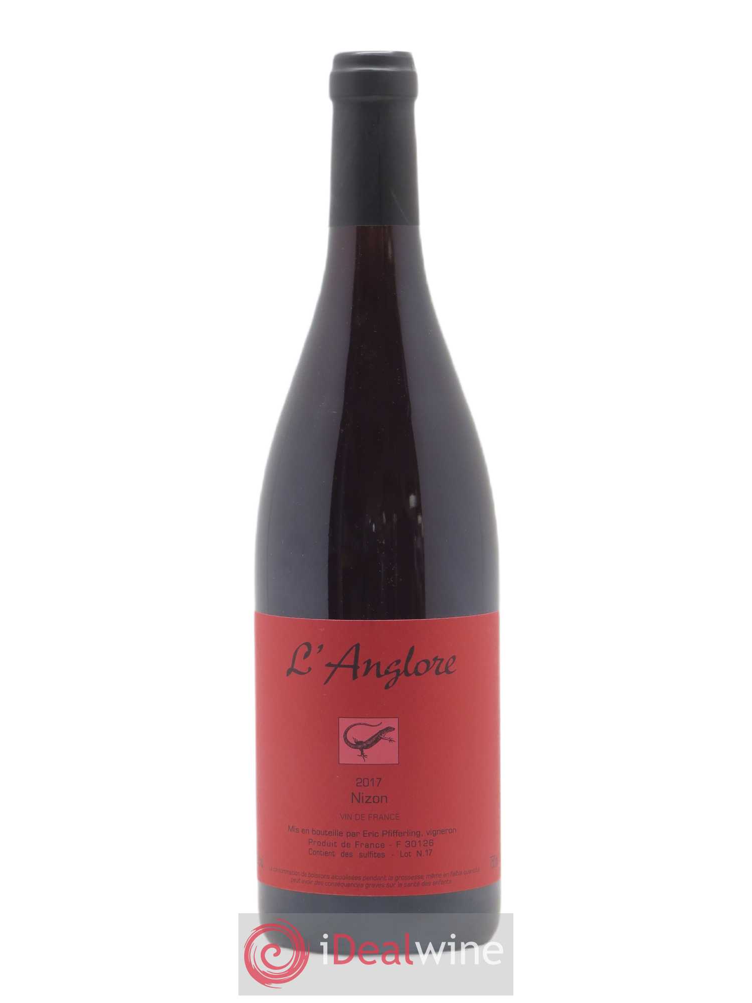 Vin de France Nizon L'Anglore 2017 - Lot de 1 bouteille - 0